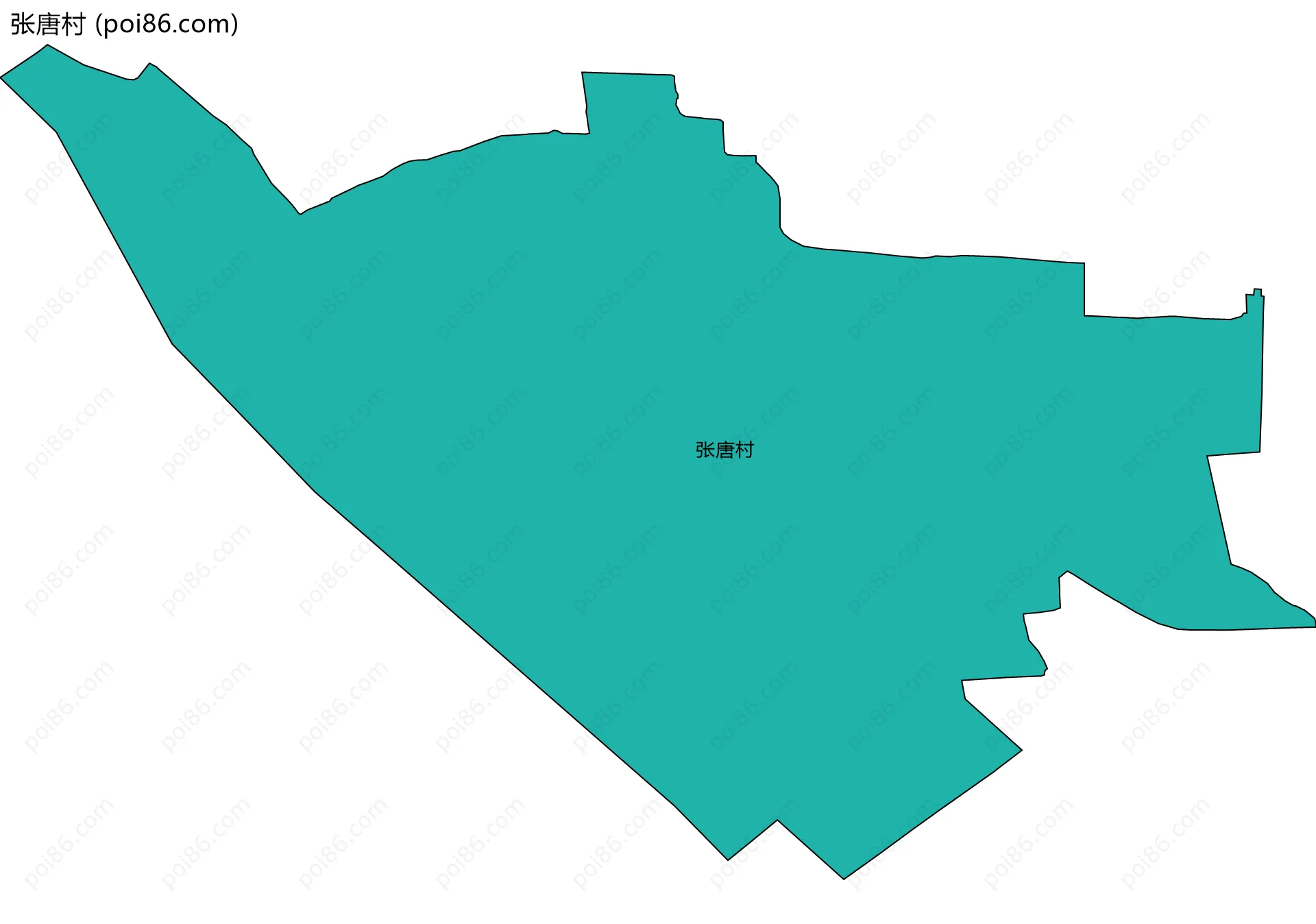 张唐村边界地图