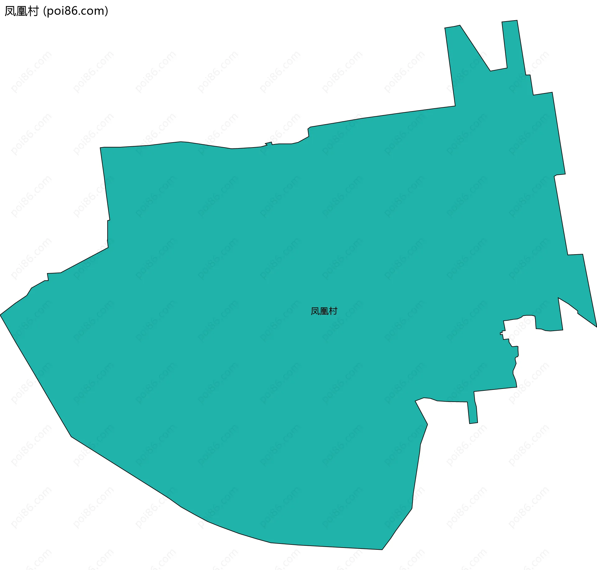凤凰村边界地图