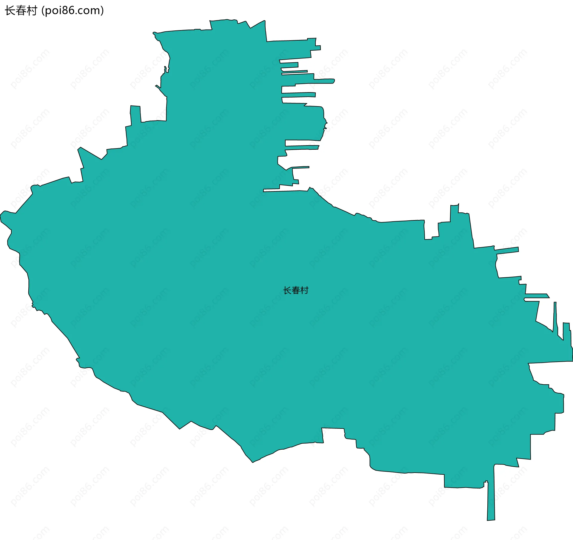 长春村边界地图