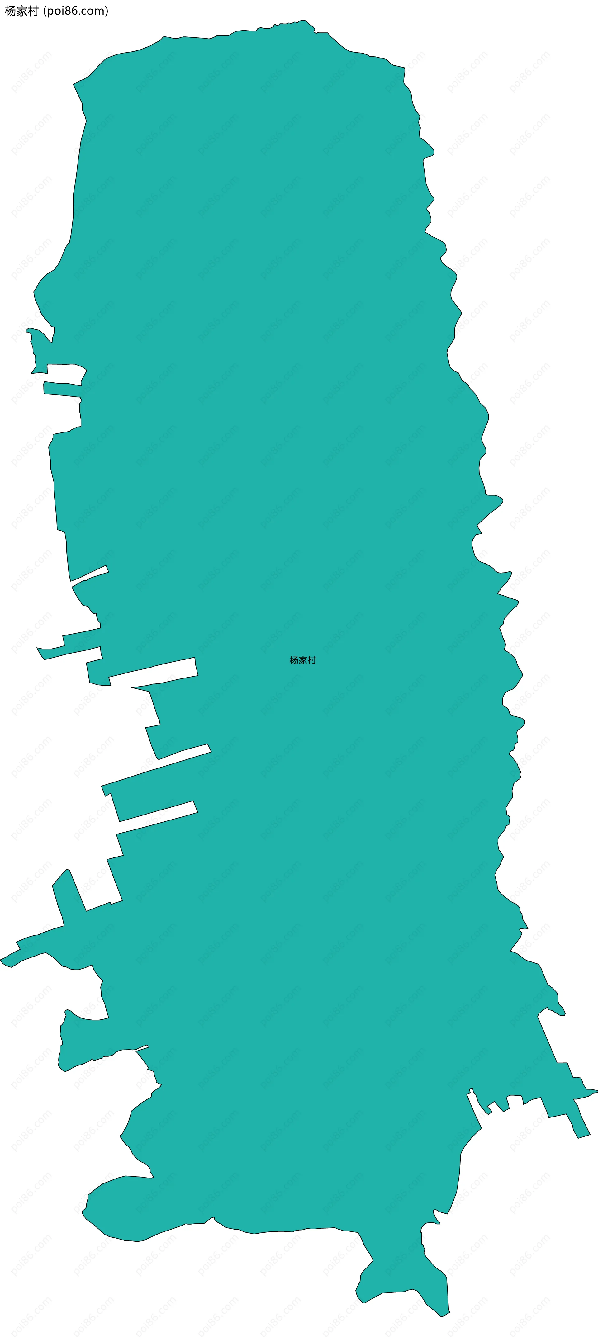 杨家村边界地图