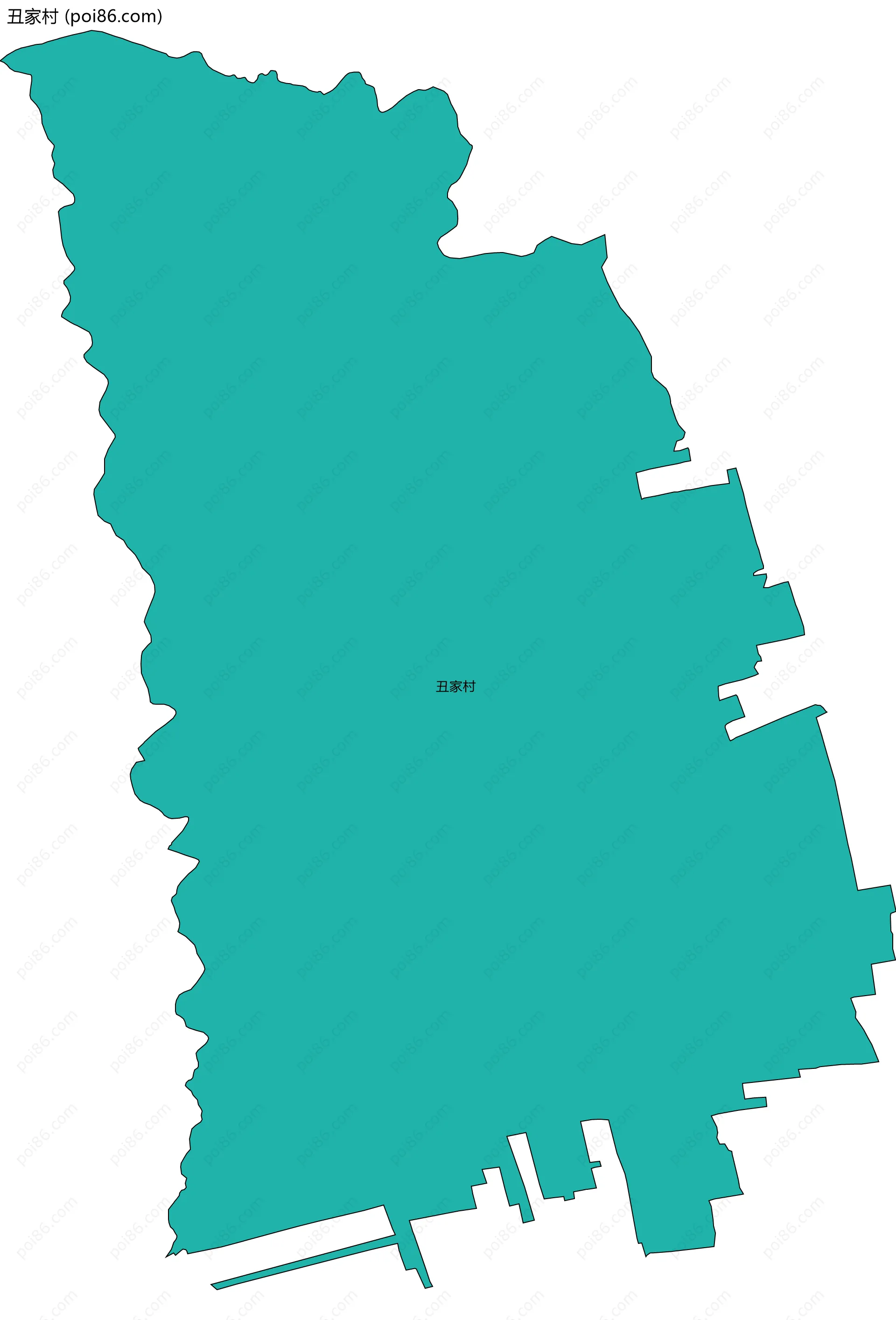 丑家村边界地图