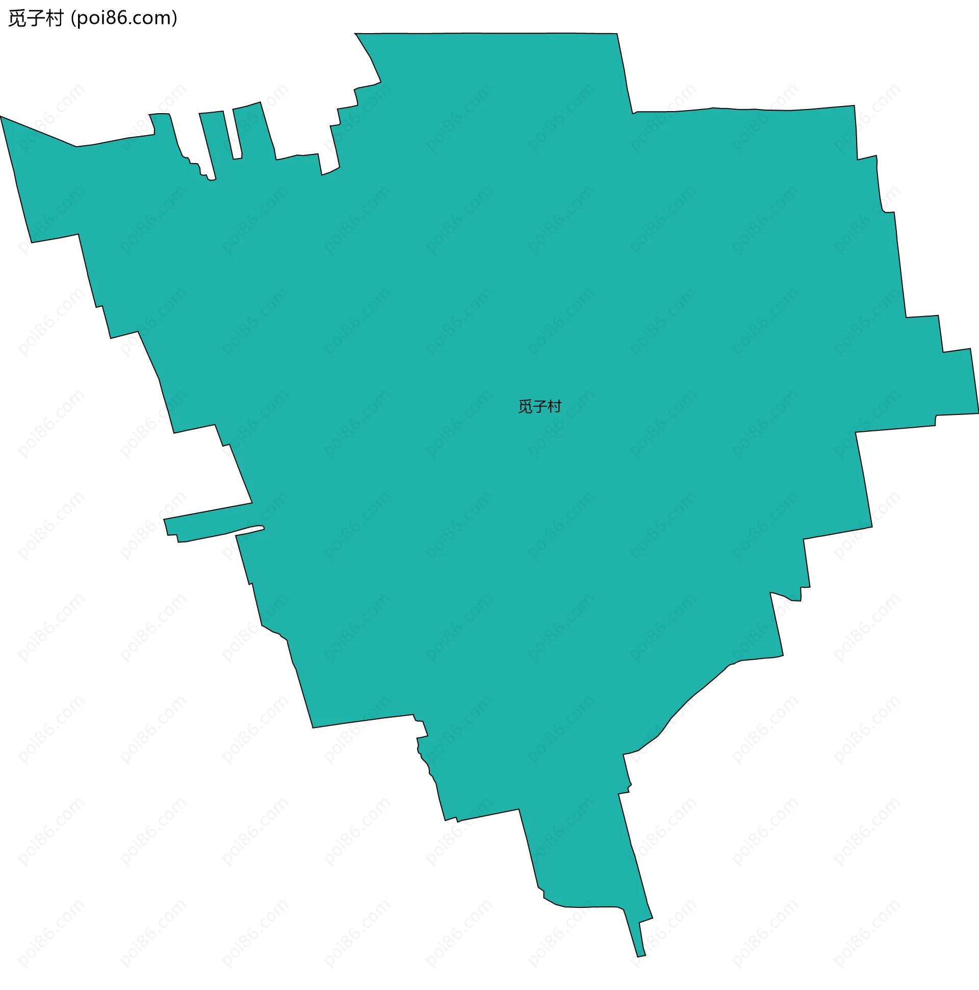 觅子村边界地图