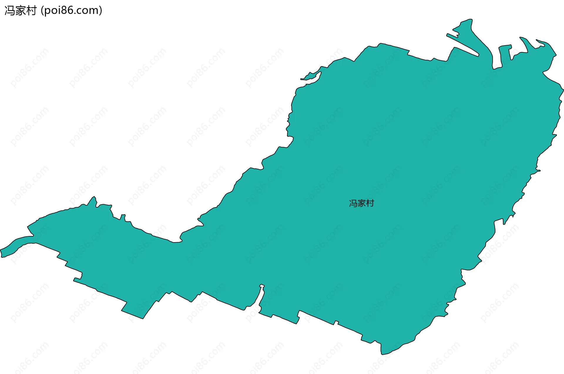 冯家村边界地图