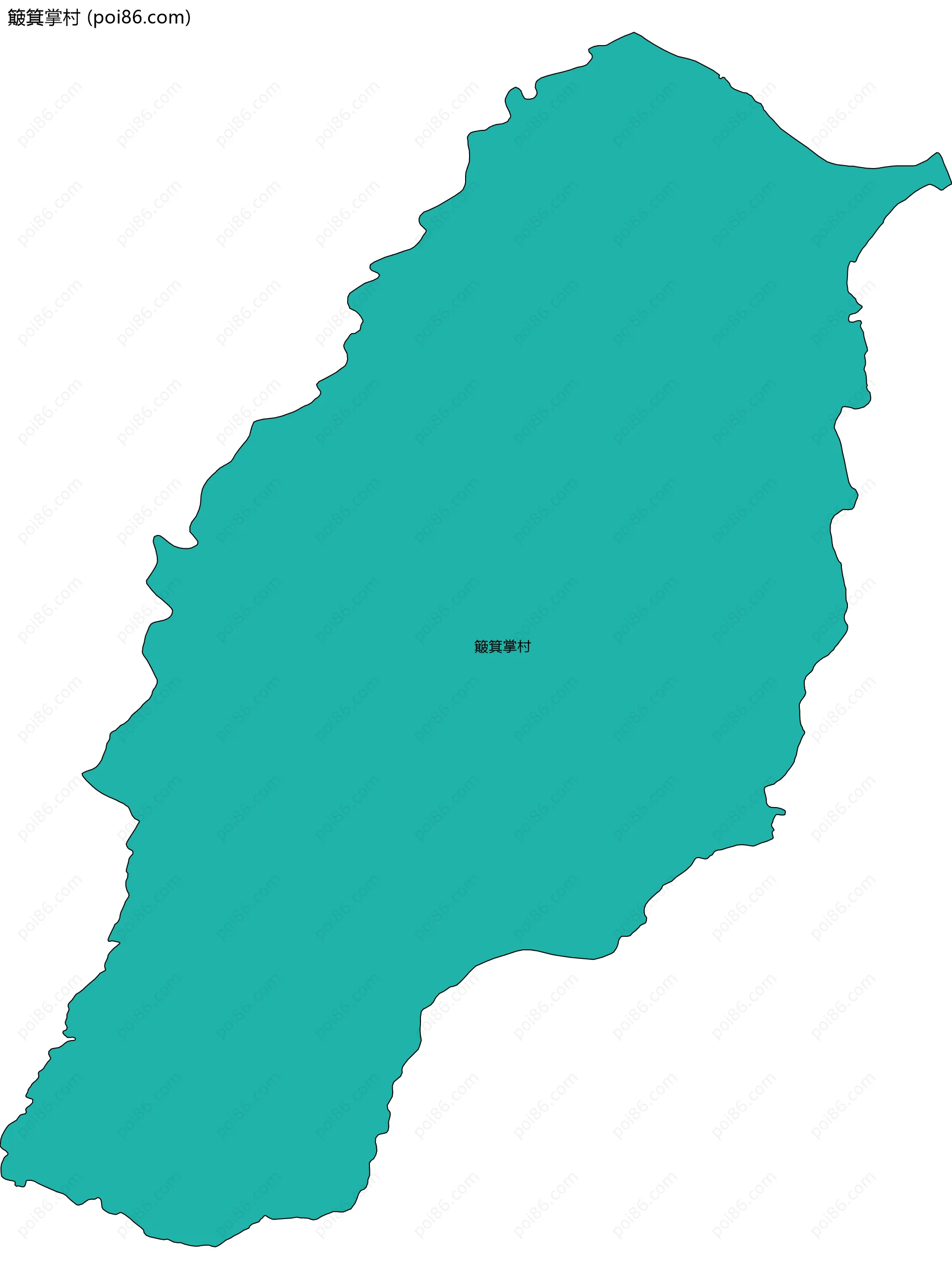 簸箕掌村边界地图