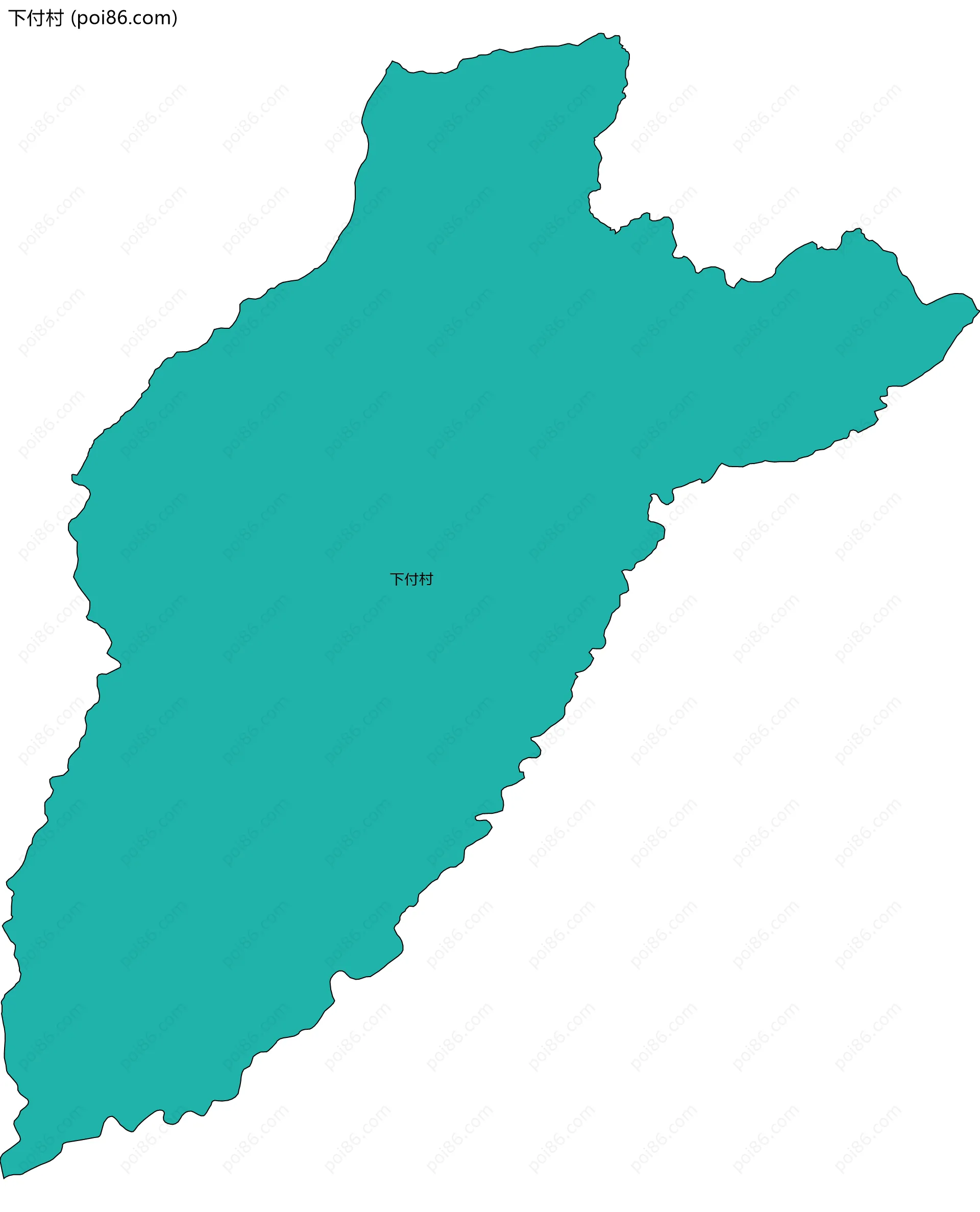 下付村边界地图