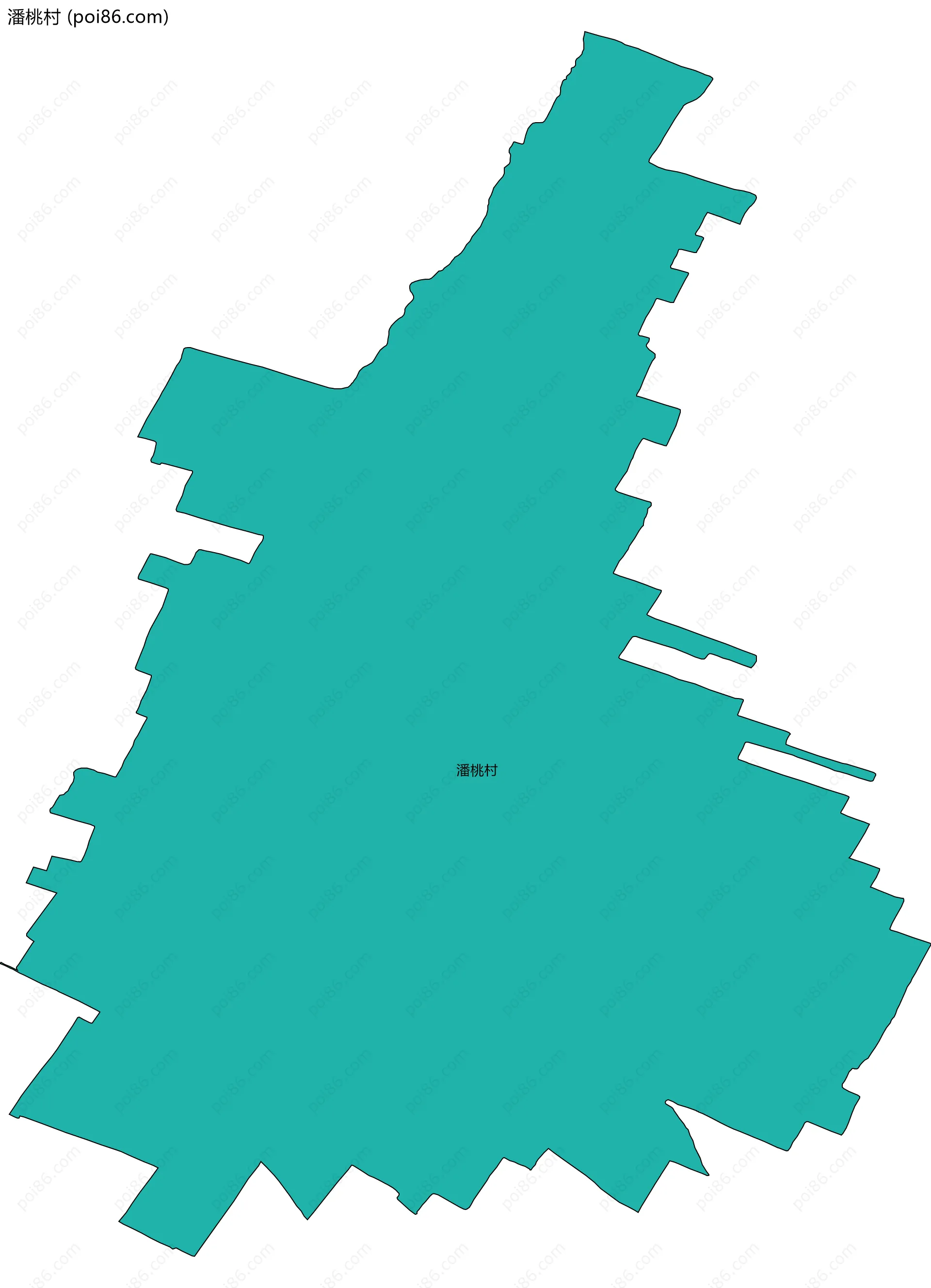 潘桃村边界地图