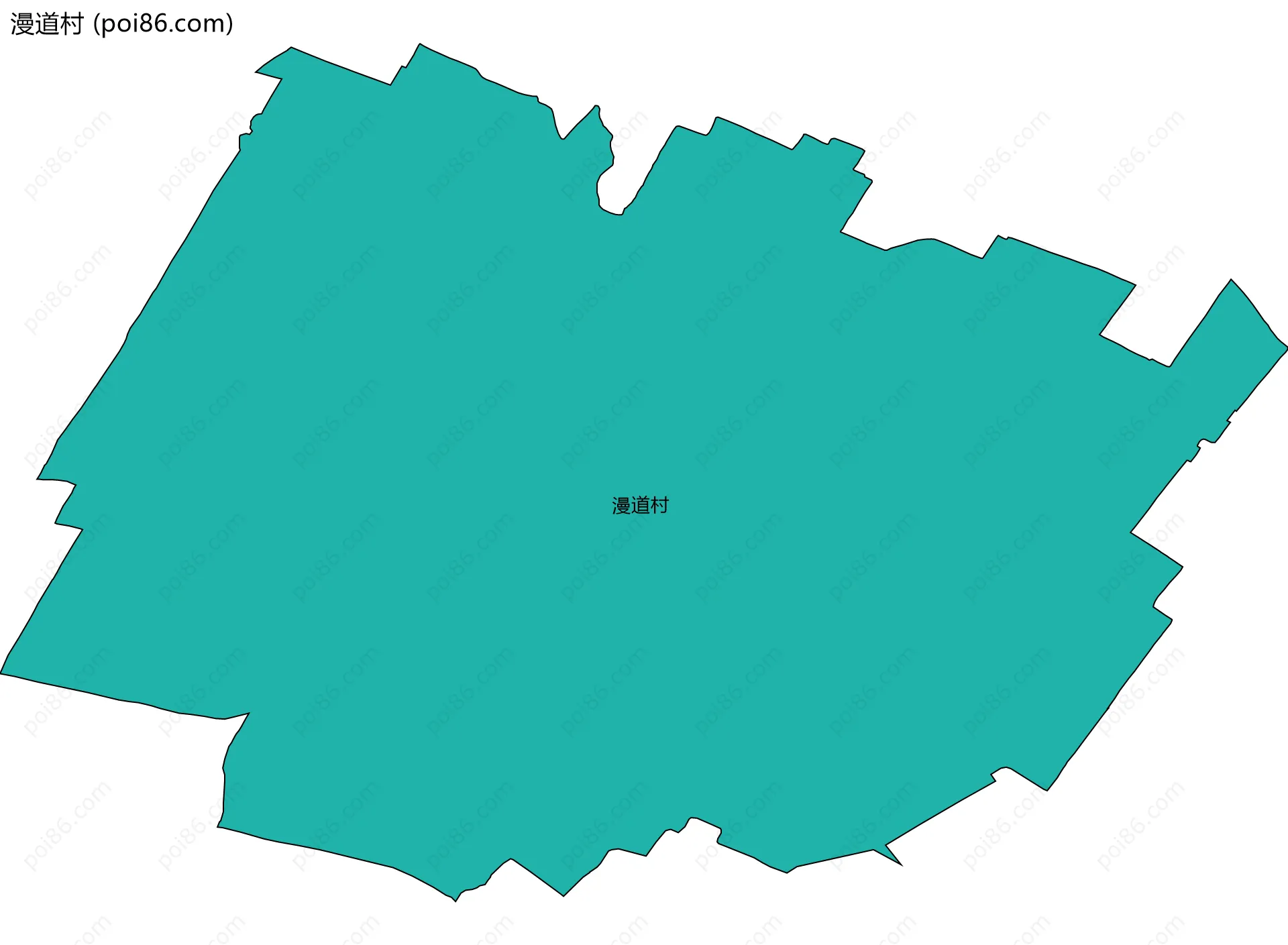 漫道村边界地图