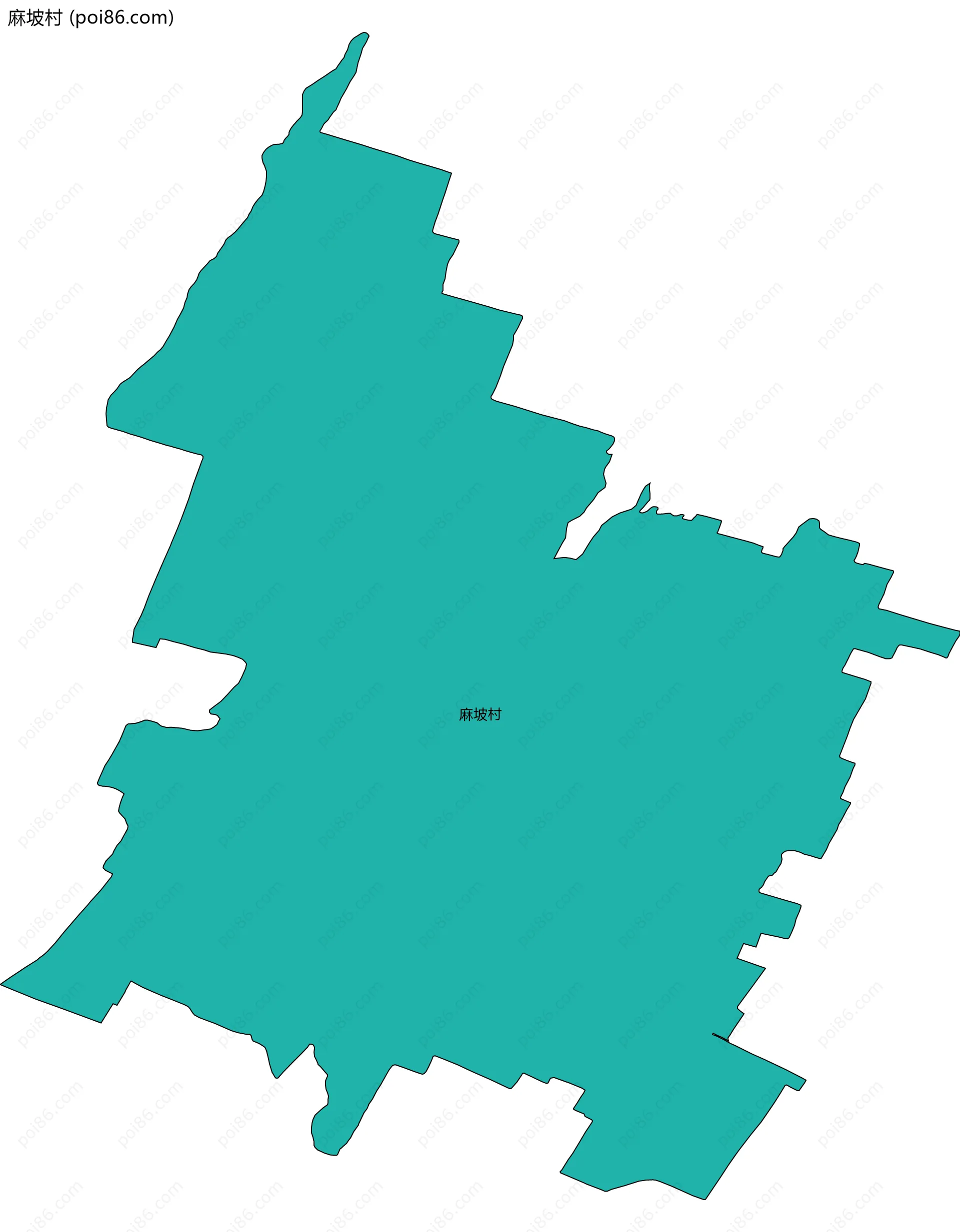 麻坡村边界地图