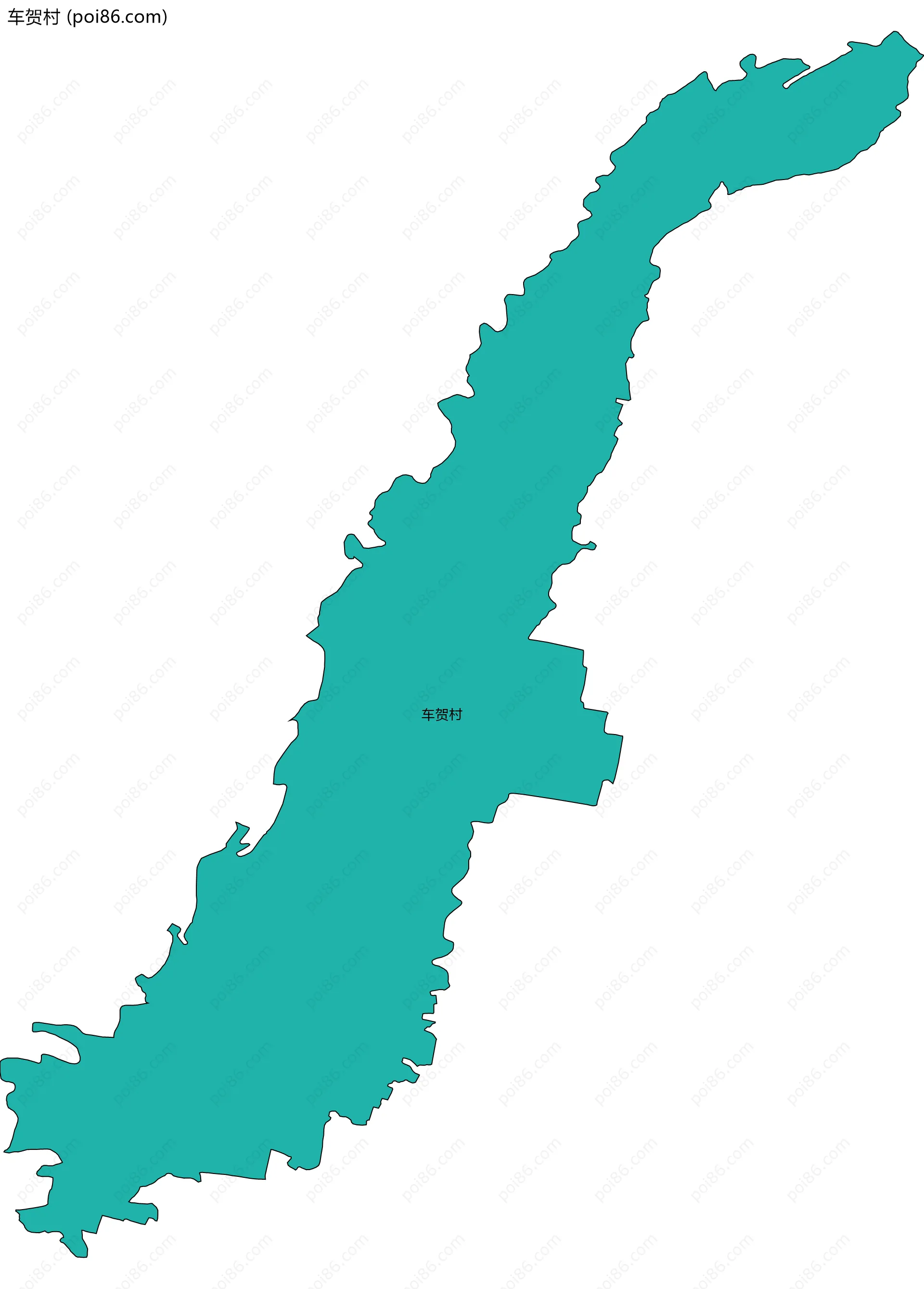 车贺村边界地图