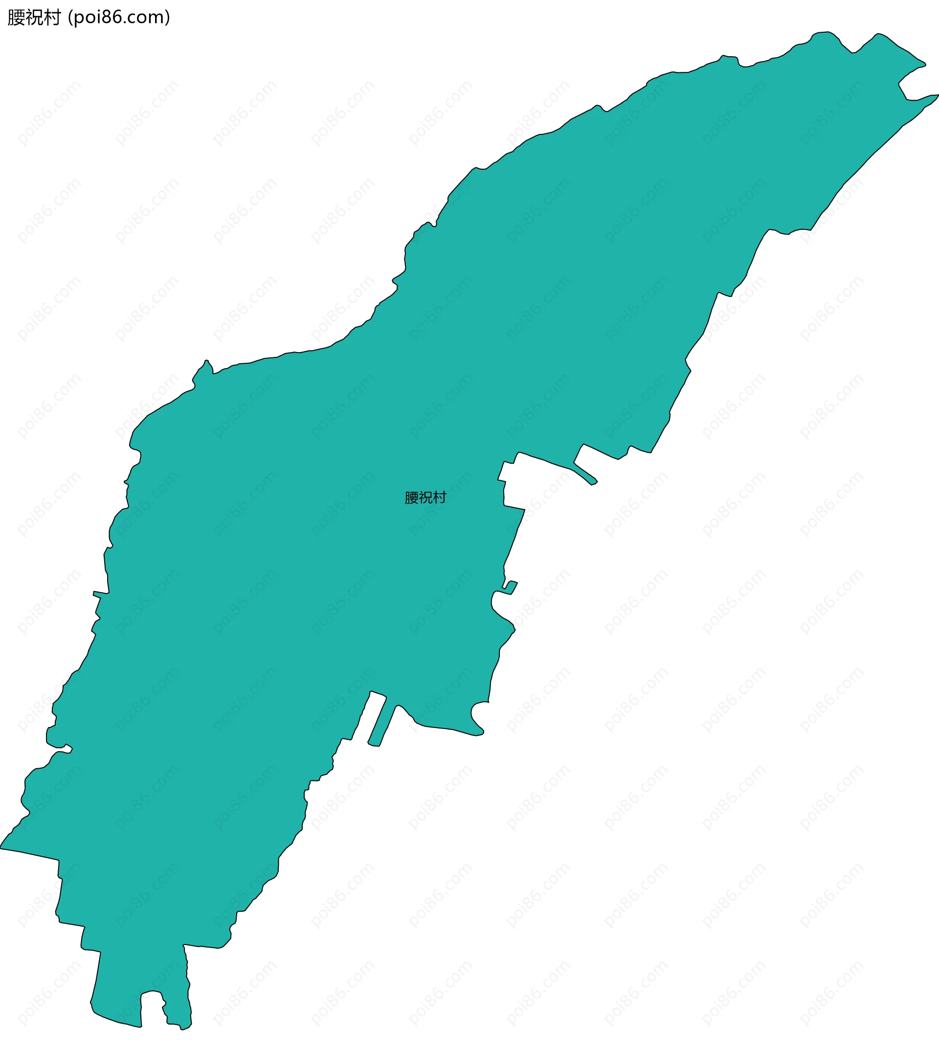 腰祝村边界地图