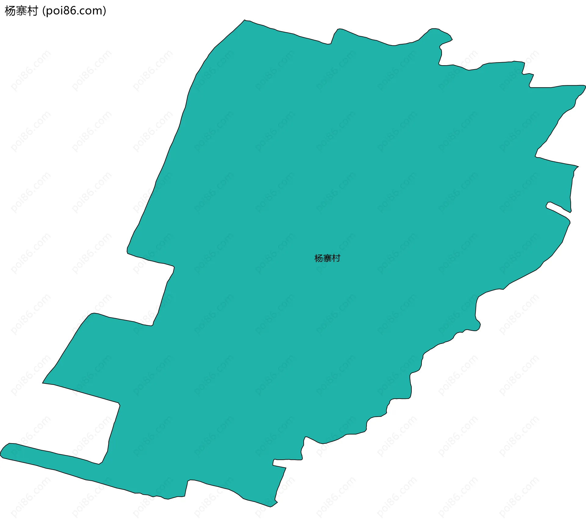 杨寨村边界地图