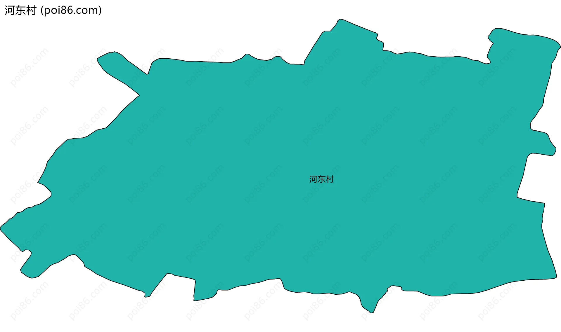 河东村边界地图
