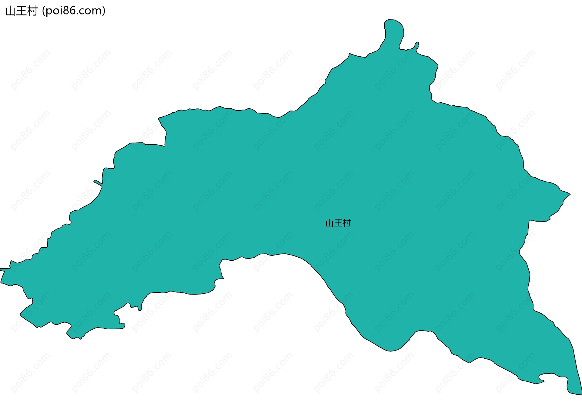 山王村边界地图