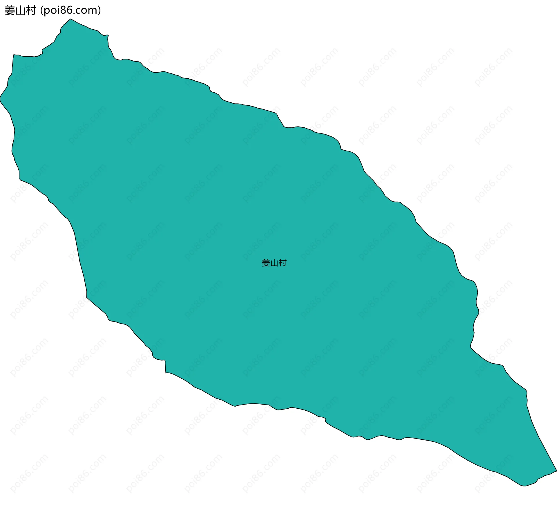 姜山村边界地图