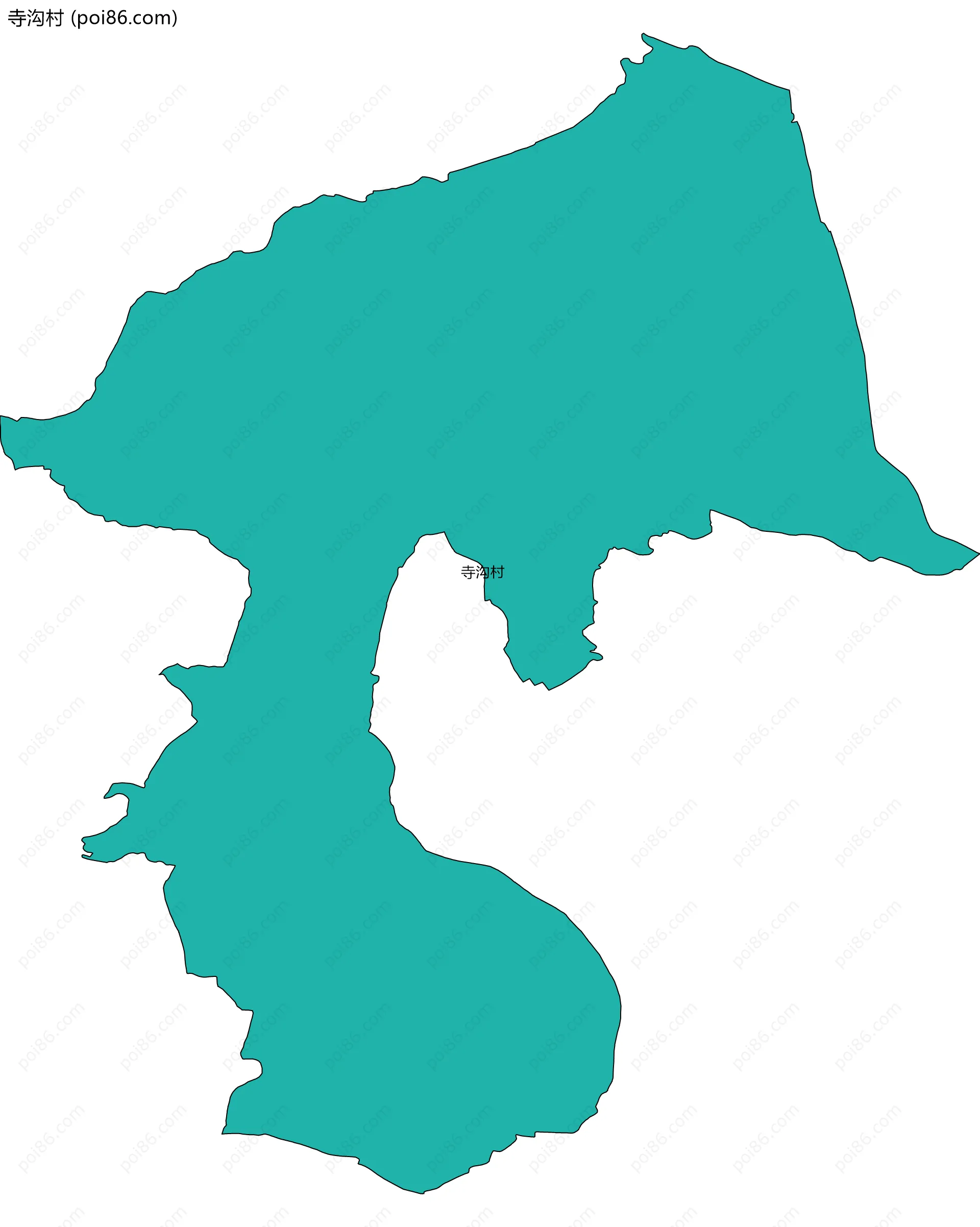 寺沟村边界地图