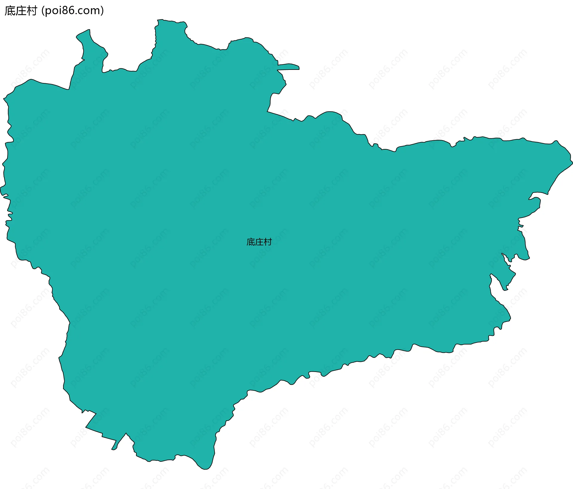 底庄村边界地图