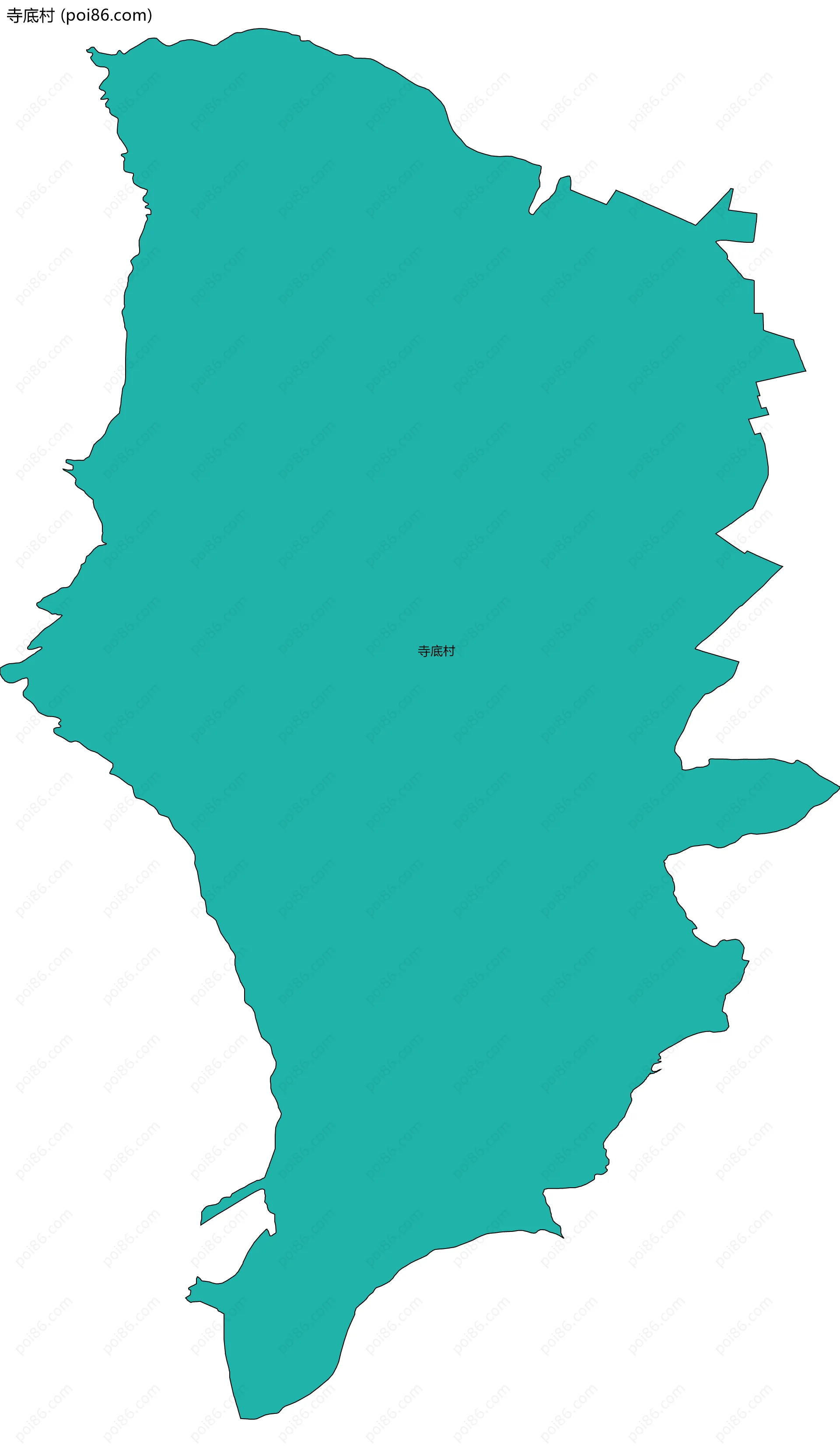 寺底村边界地图