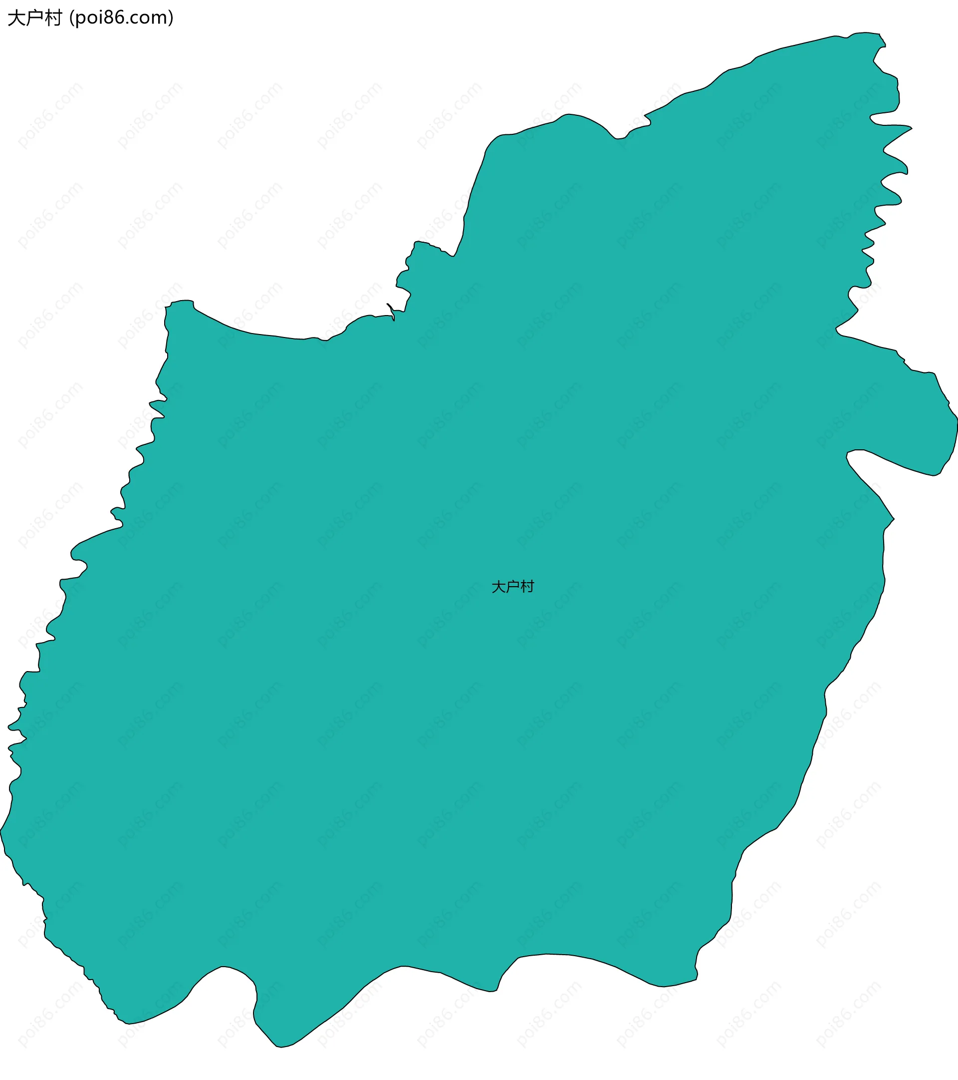 大户村边界地图