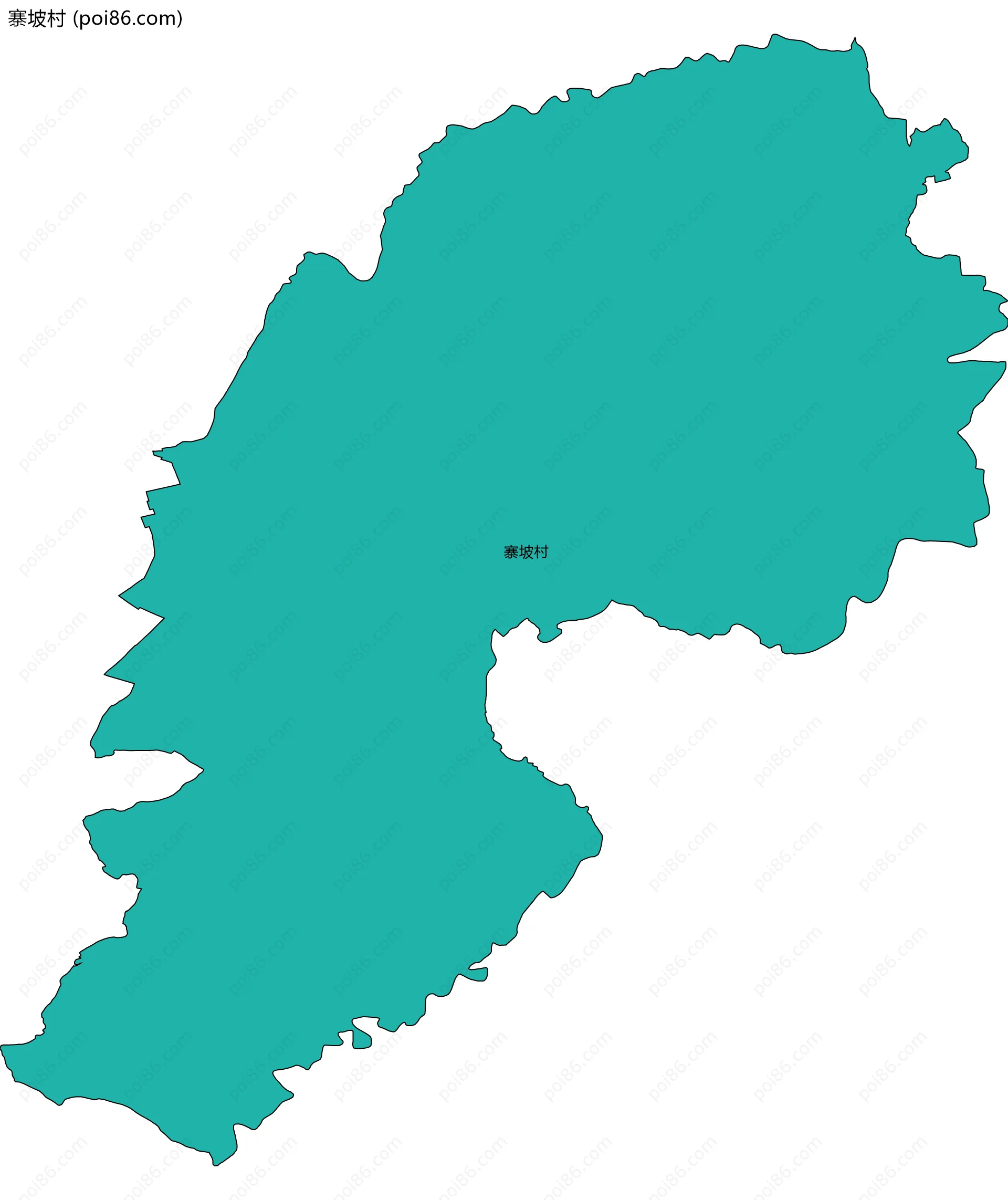 寨坡村边界地图