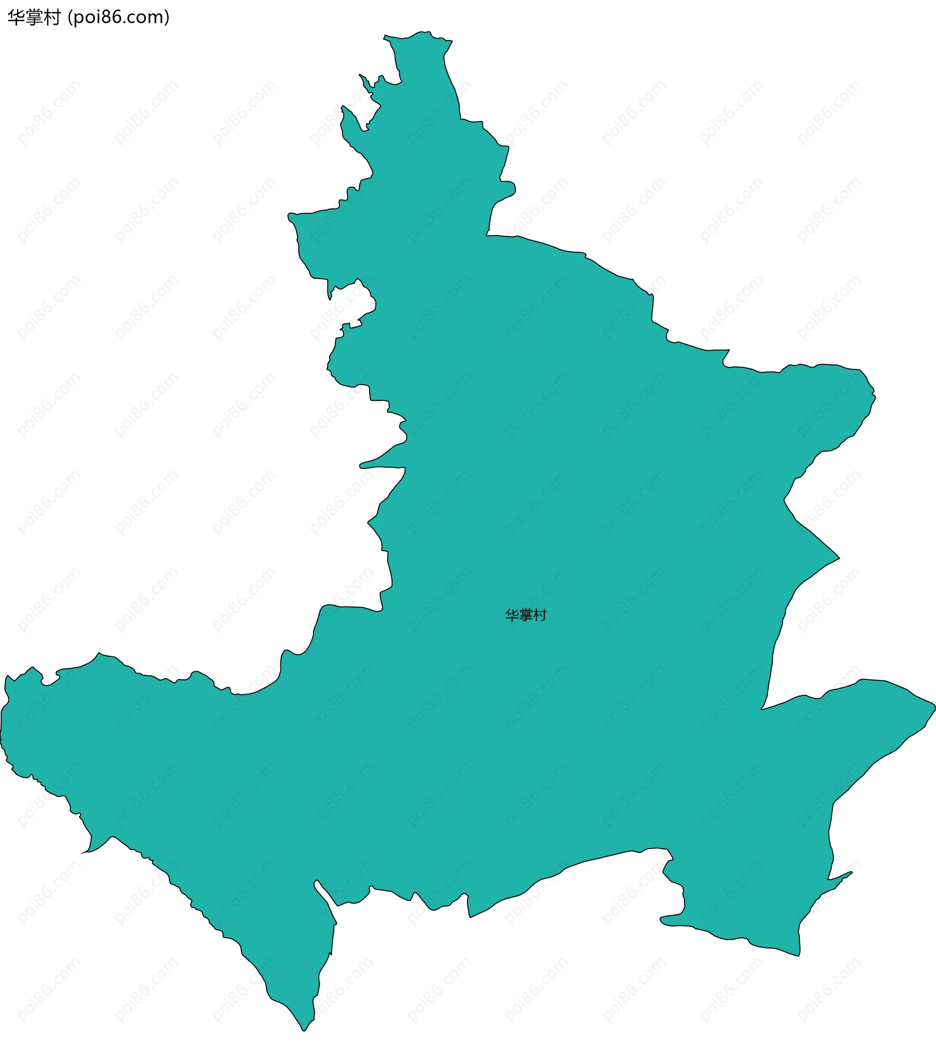 华掌村边界地图