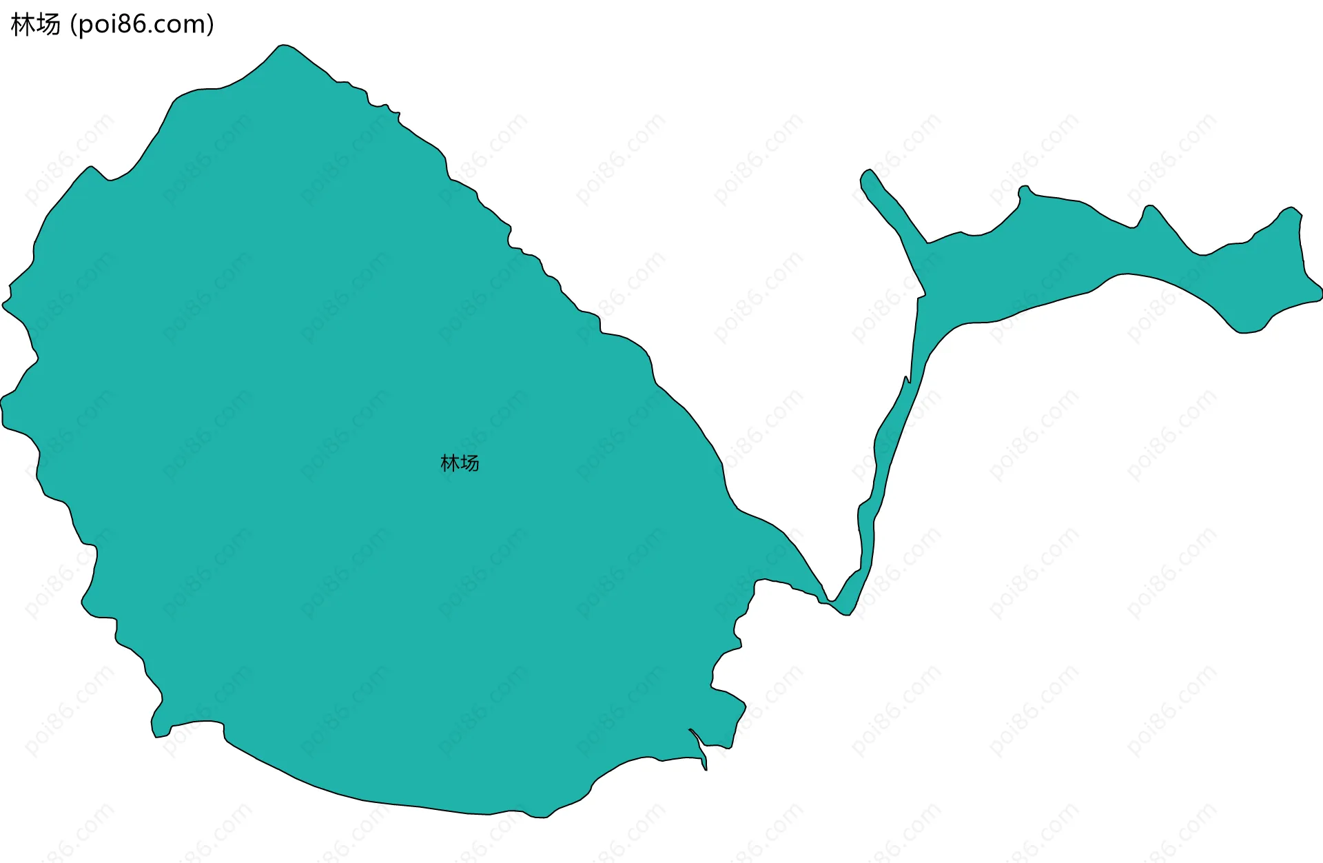 林场边界地图