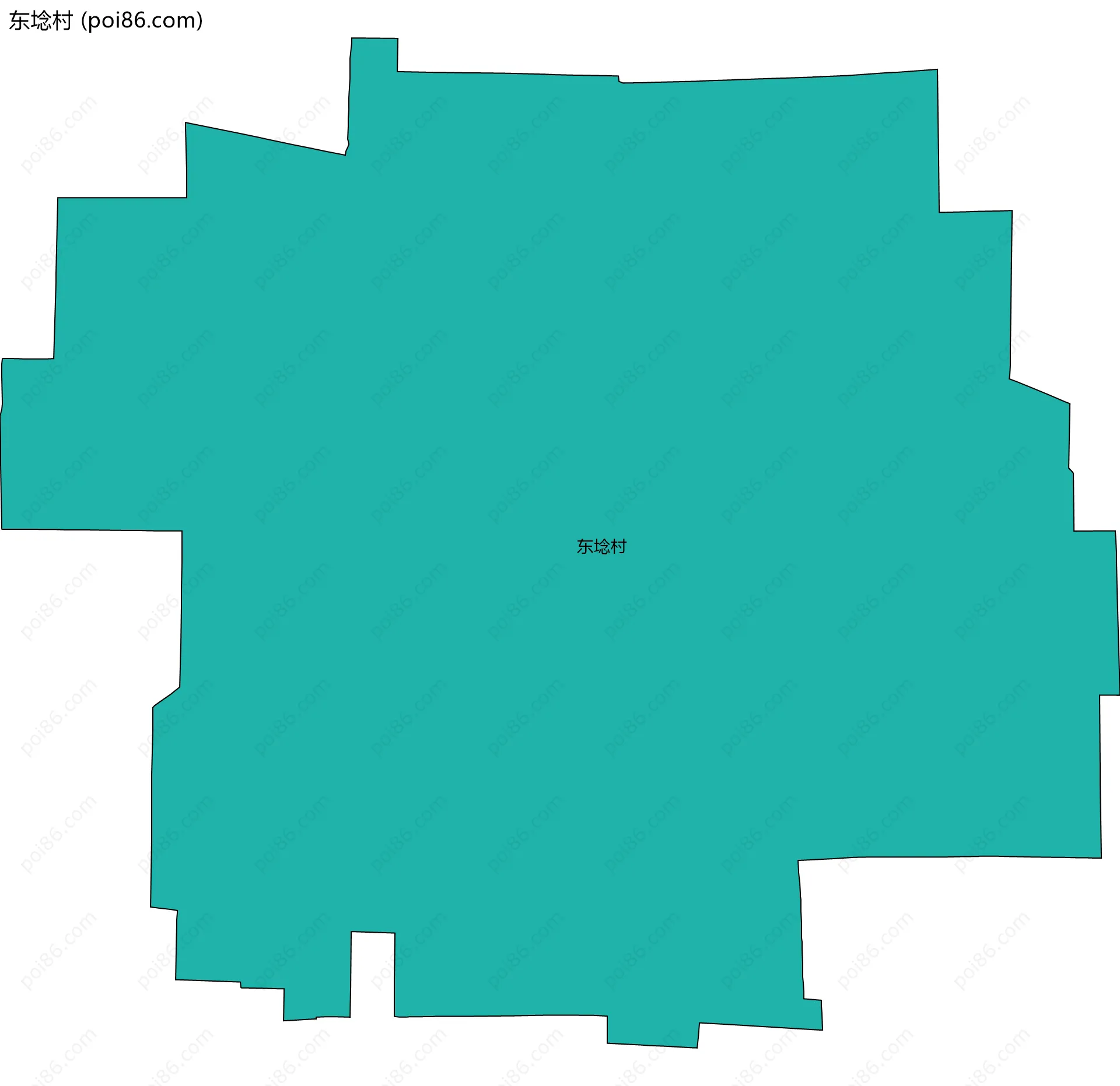 东埝村边界地图