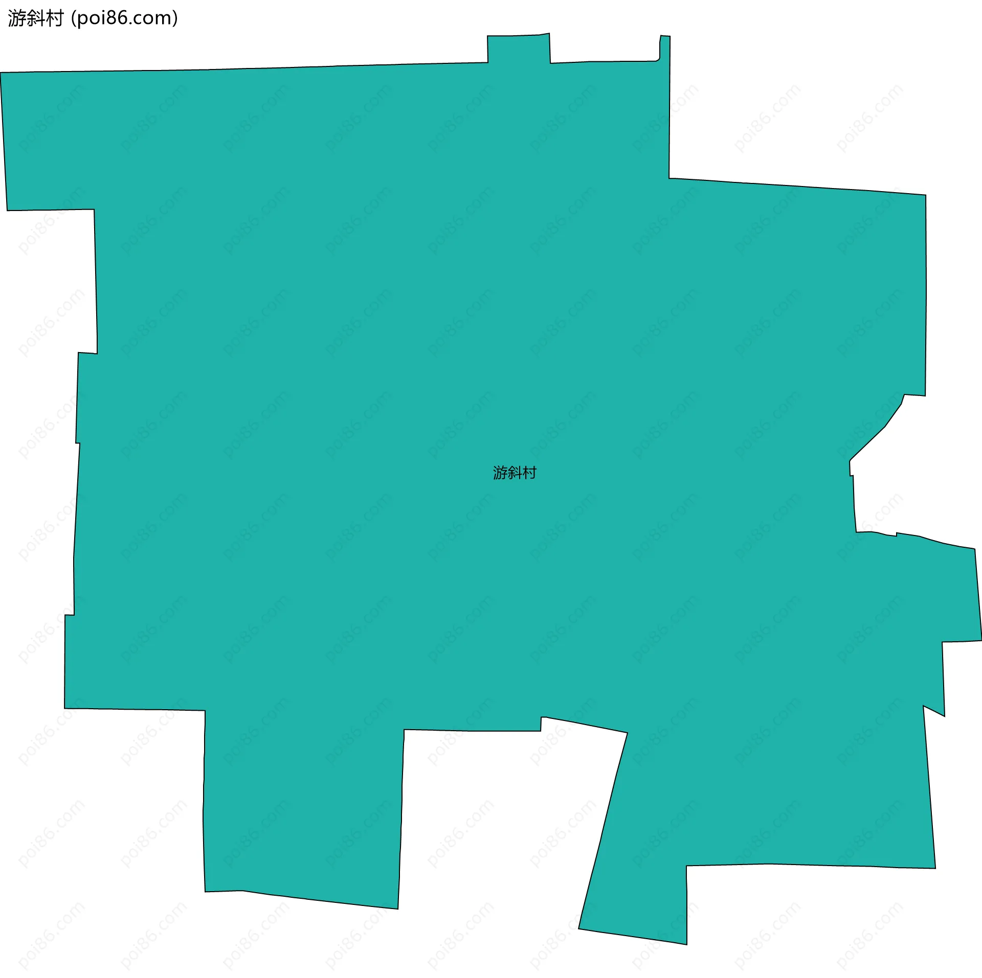 游斜村边界地图
