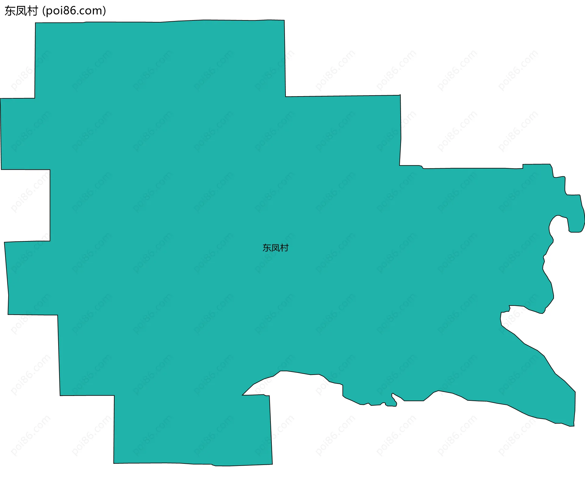 东凤村边界地图