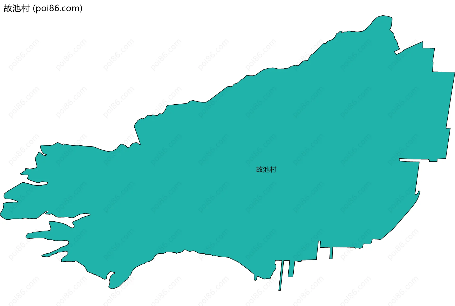 故池村边界地图