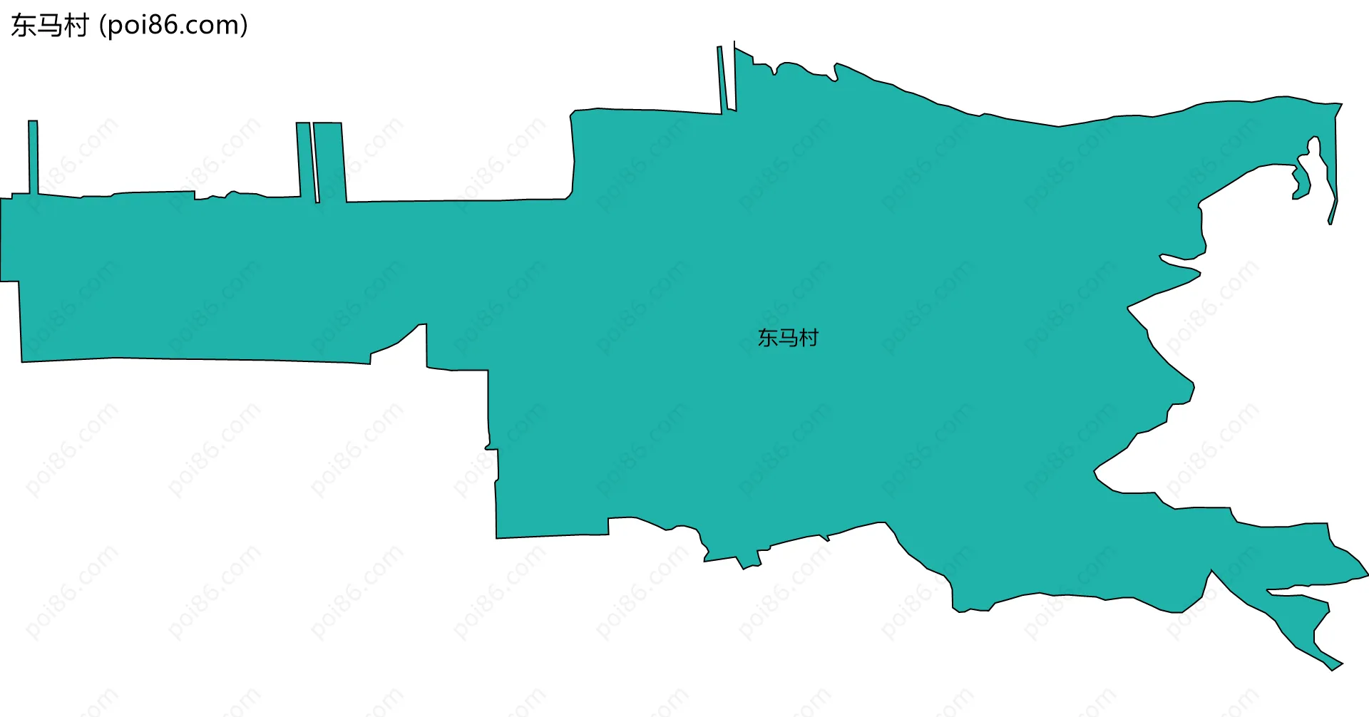 东马村边界地图