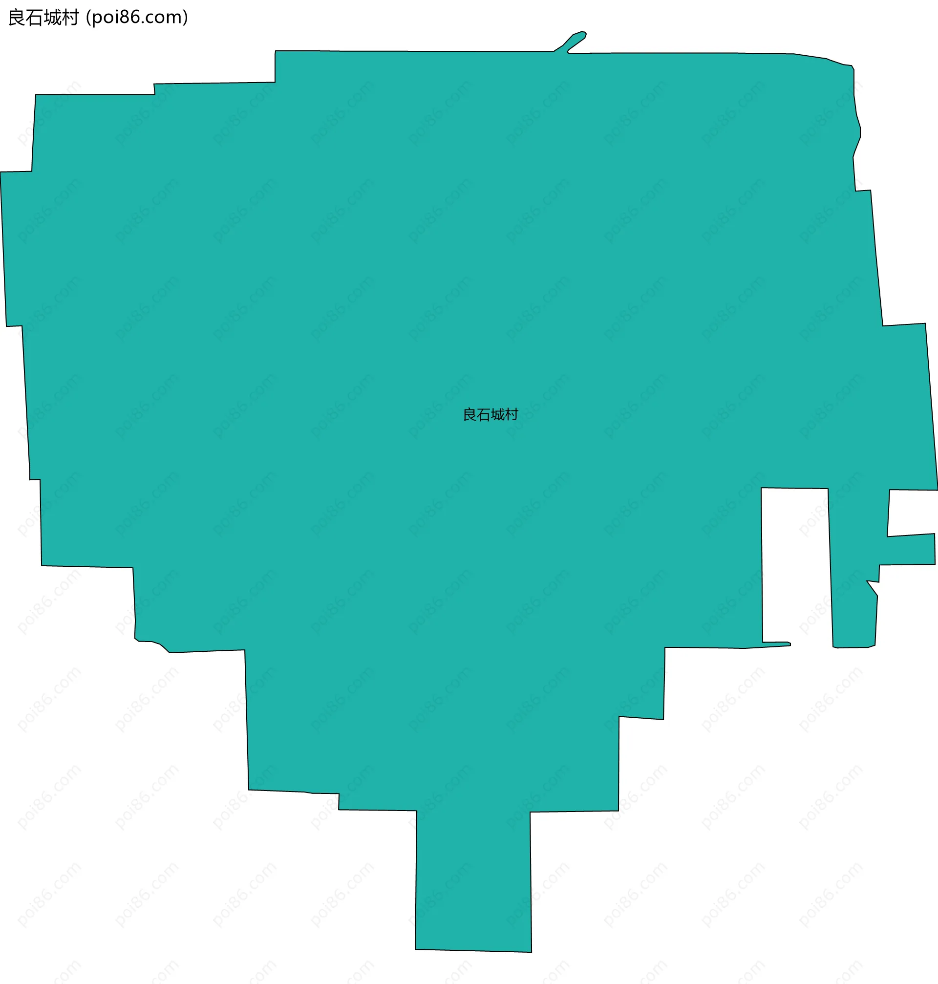 良石城村边界地图