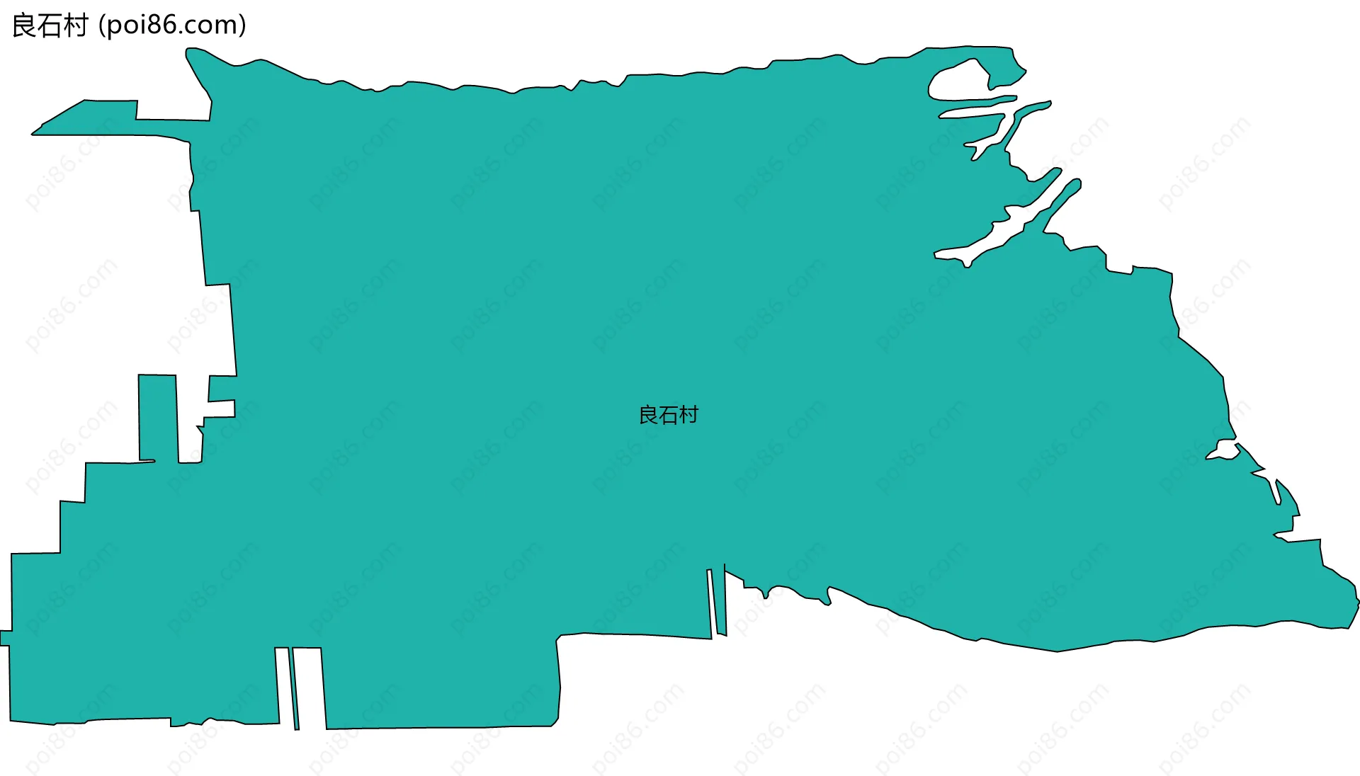 良石村边界地图