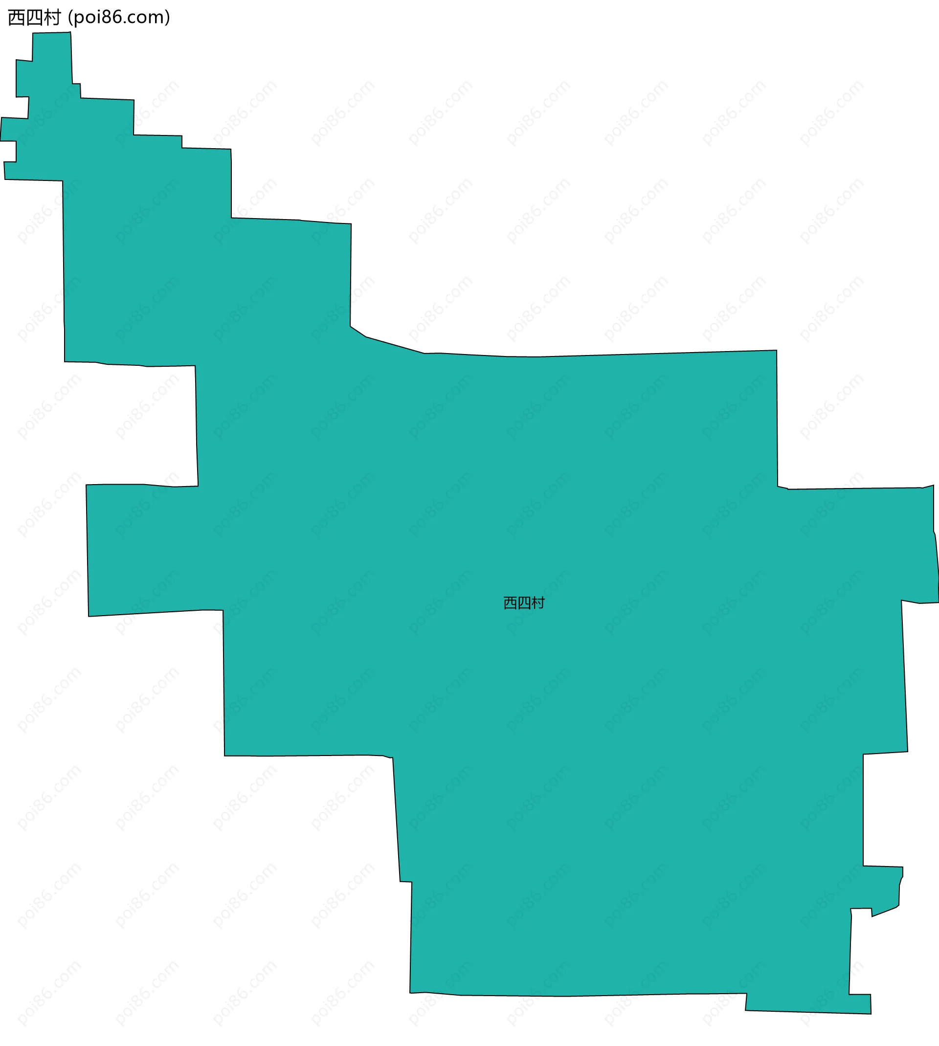 西四村边界地图