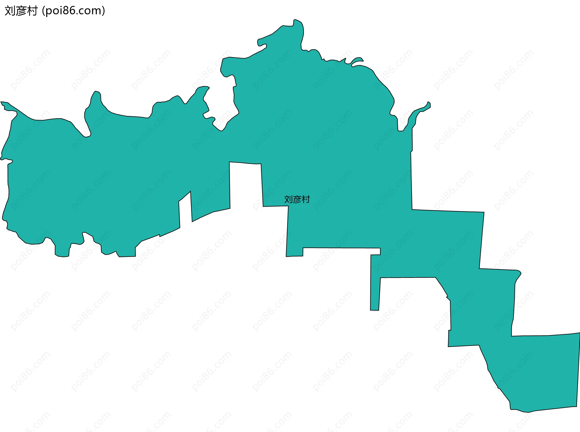 刘彦村边界地图
