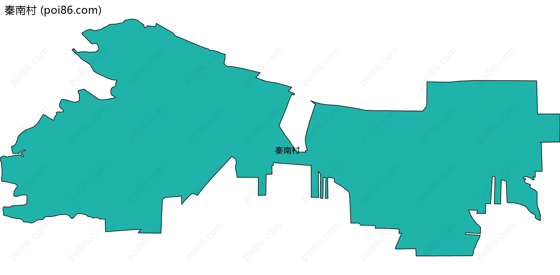 秦南村边界地图