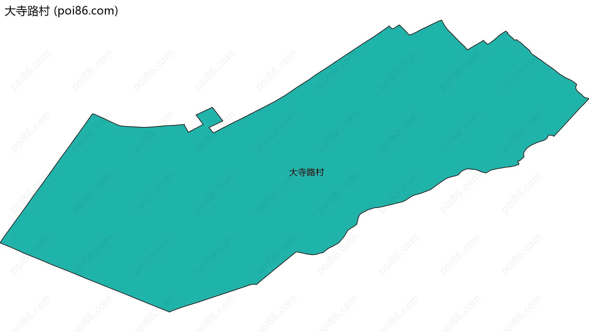 大寺路村边界地图