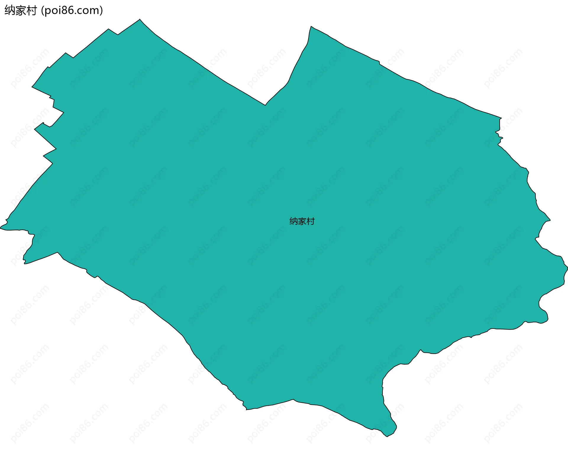 纳家村边界地图