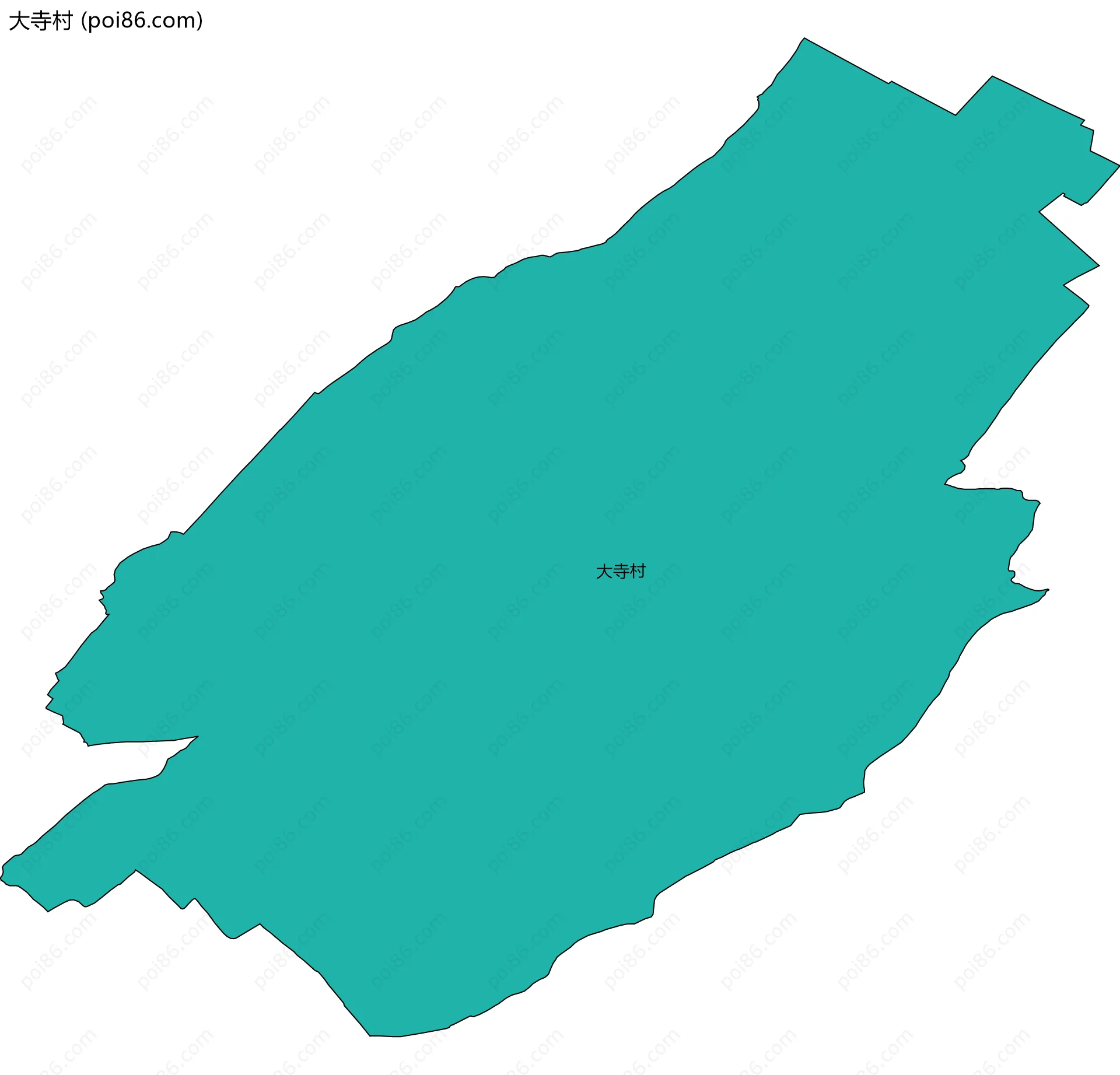 大寺村边界地图