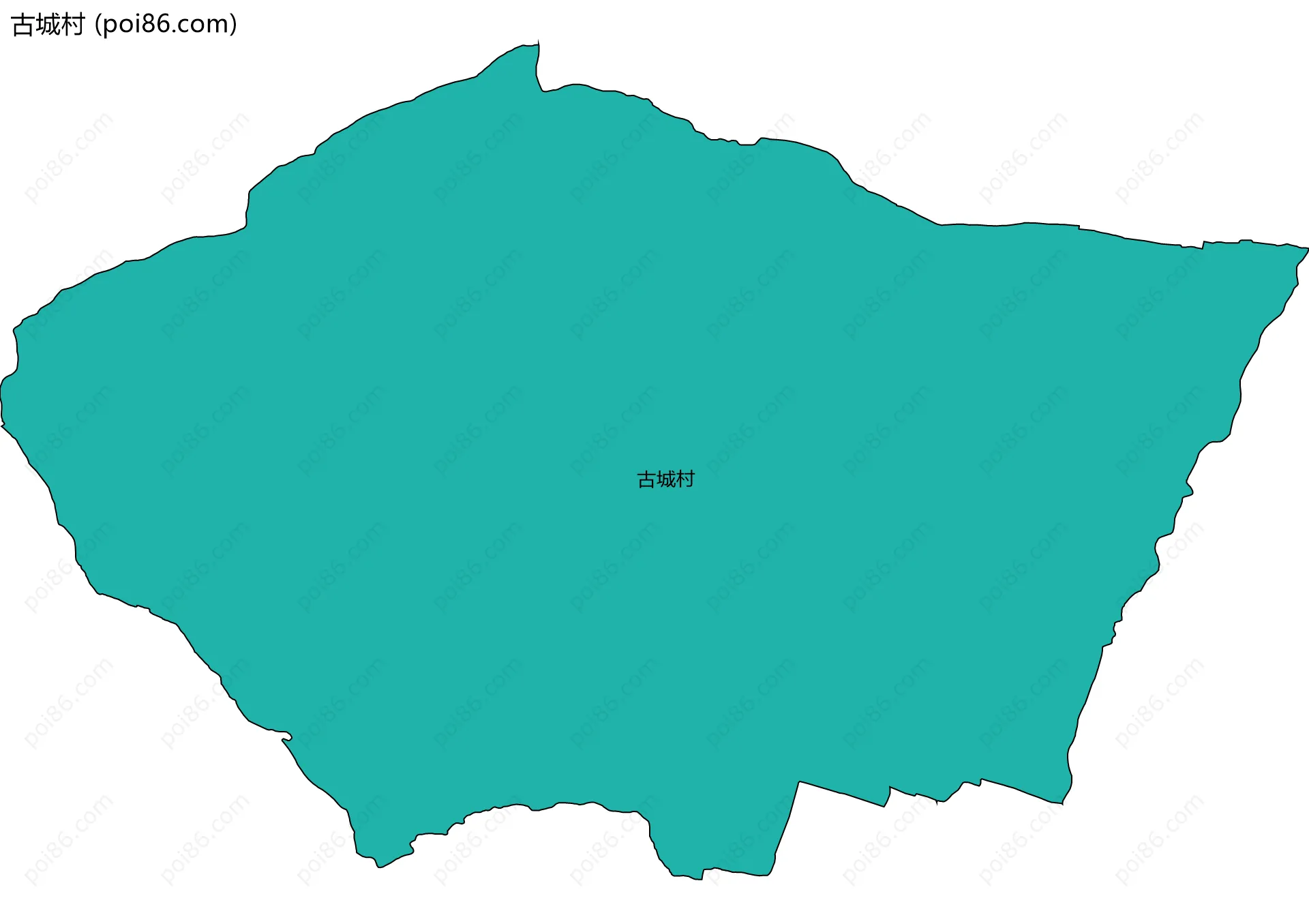 古城村边界地图