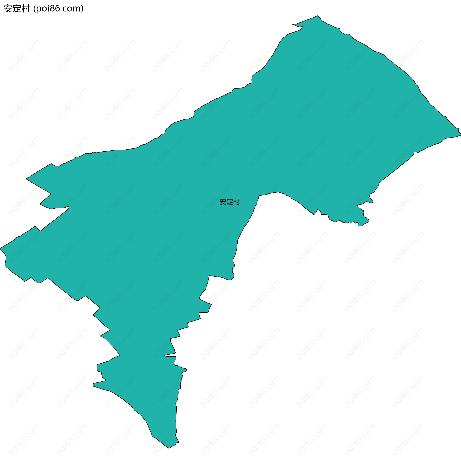 安定村边界地图