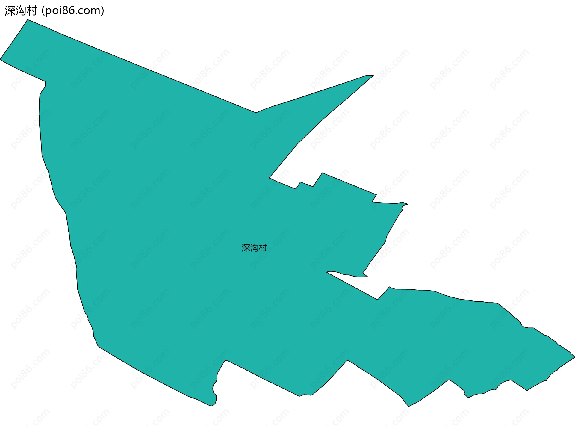 深沟村边界地图