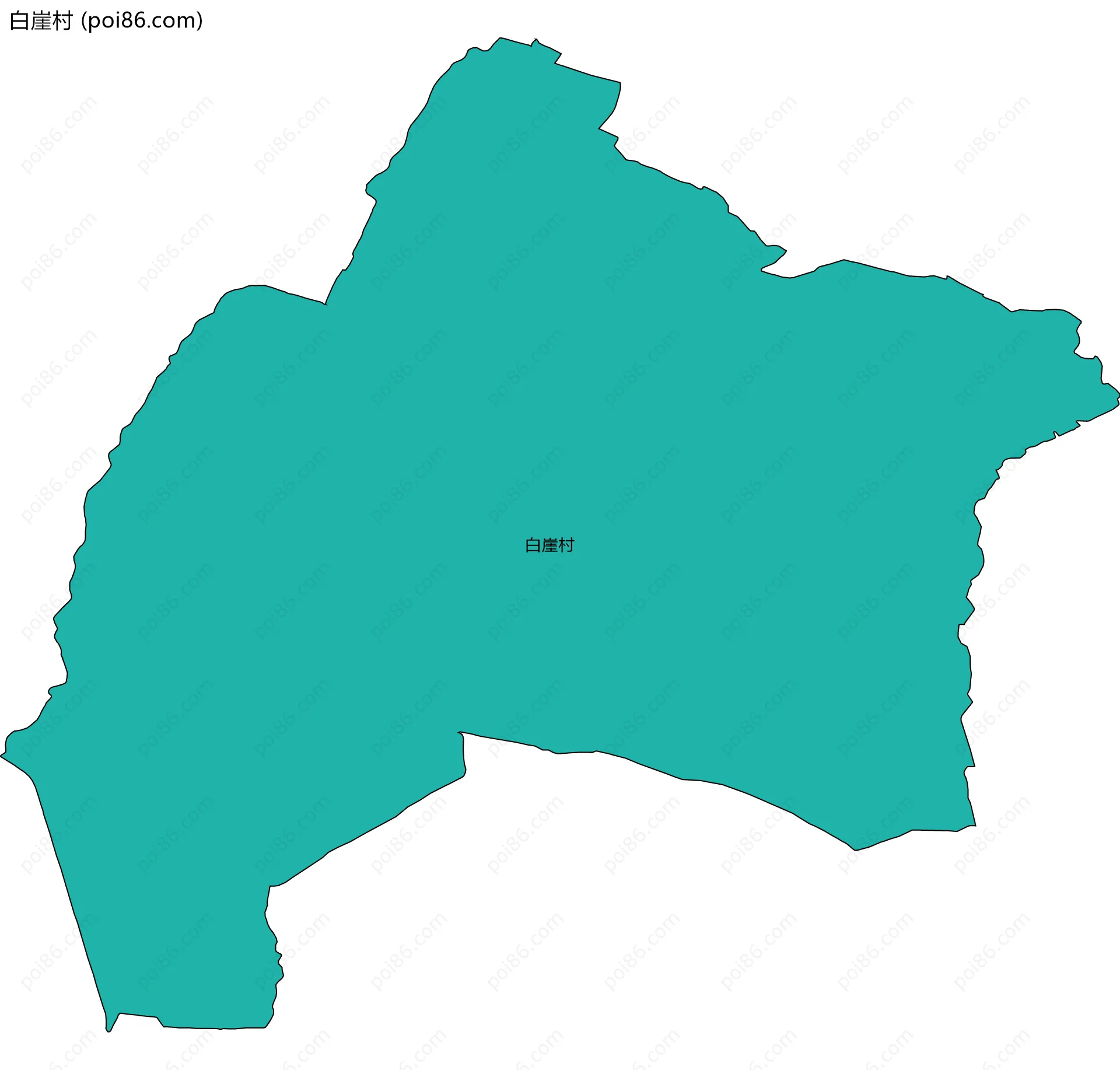 白崖村边界地图