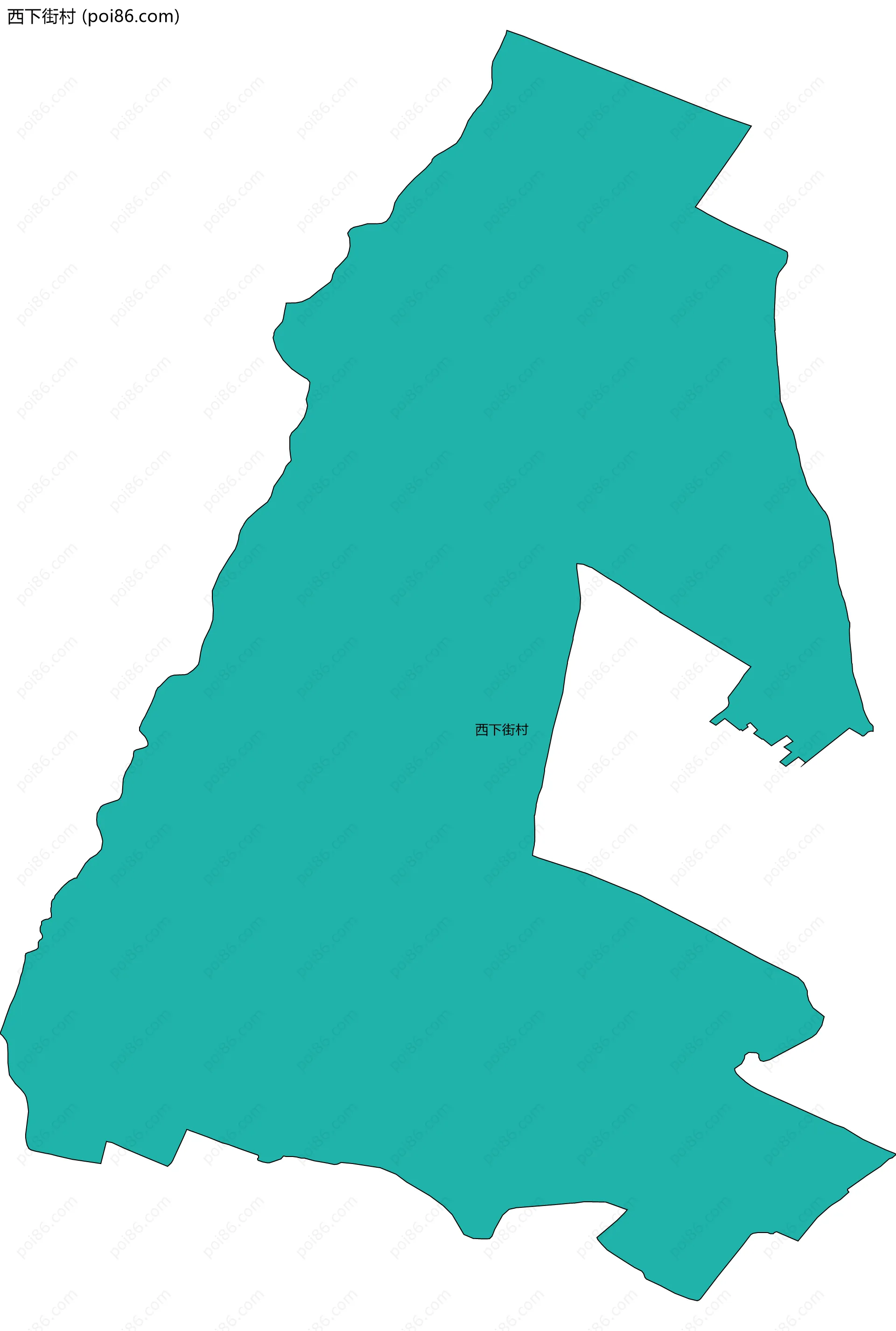 西下街村边界地图