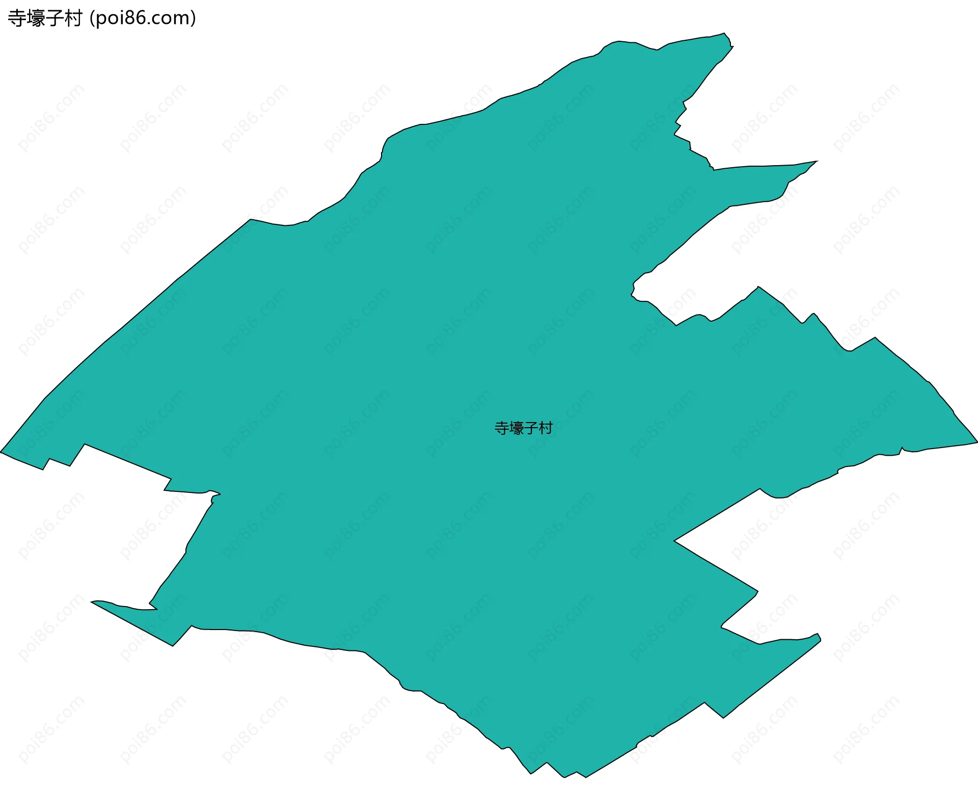 寺壕子村边界地图