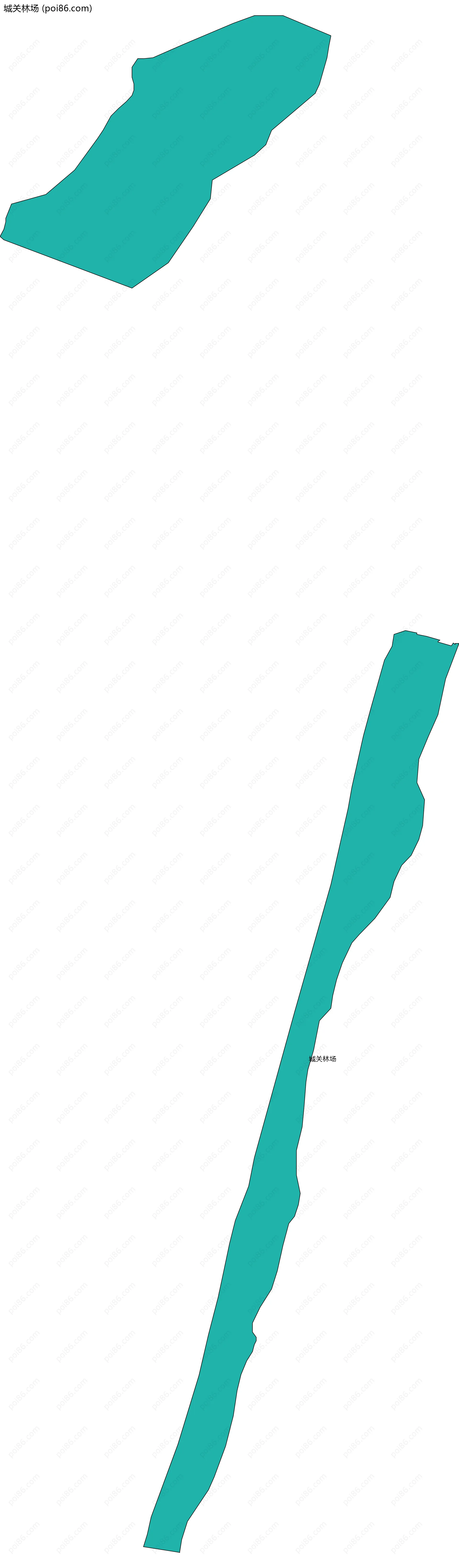 城关林场边界地图