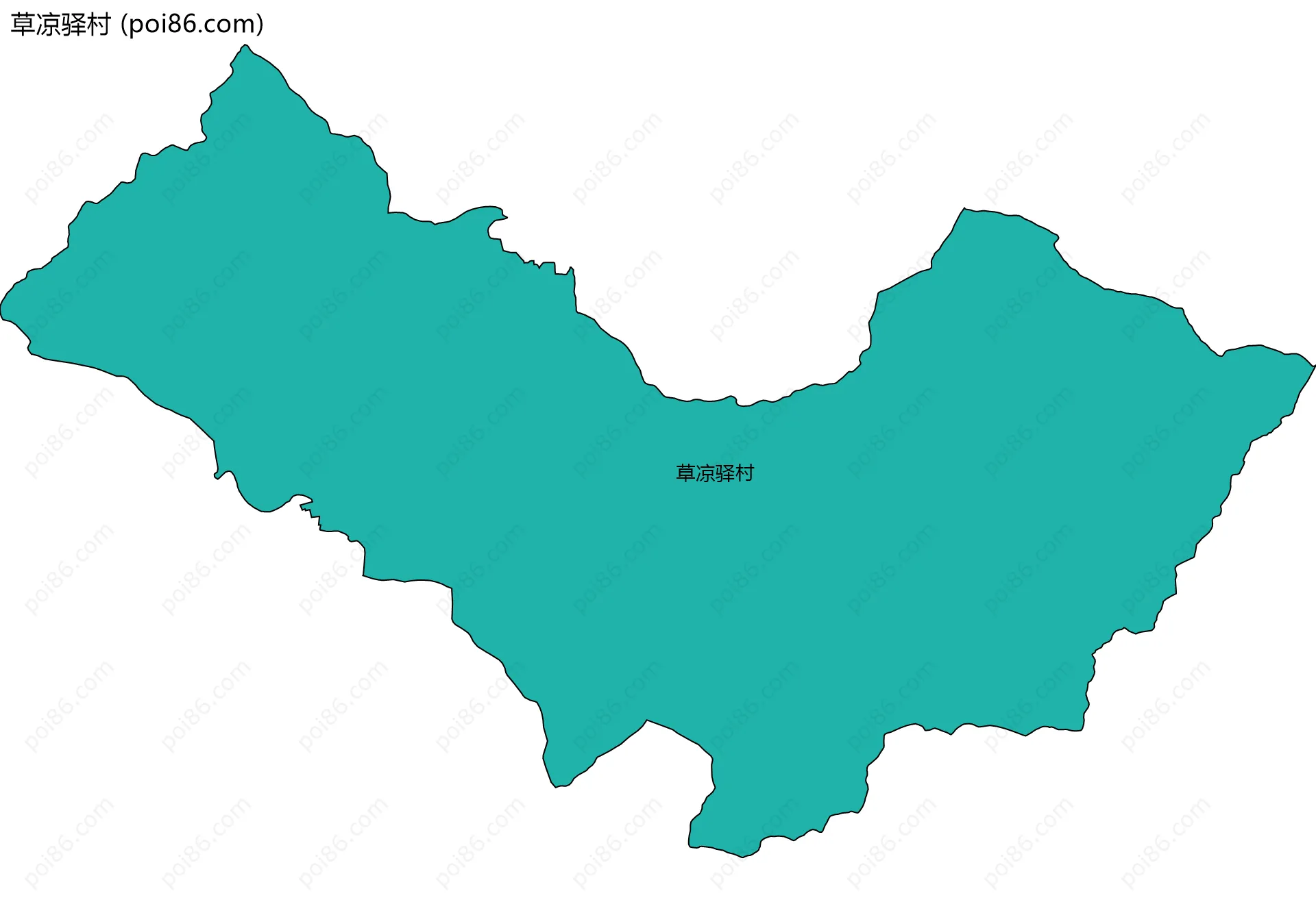 草凉驿村边界地图