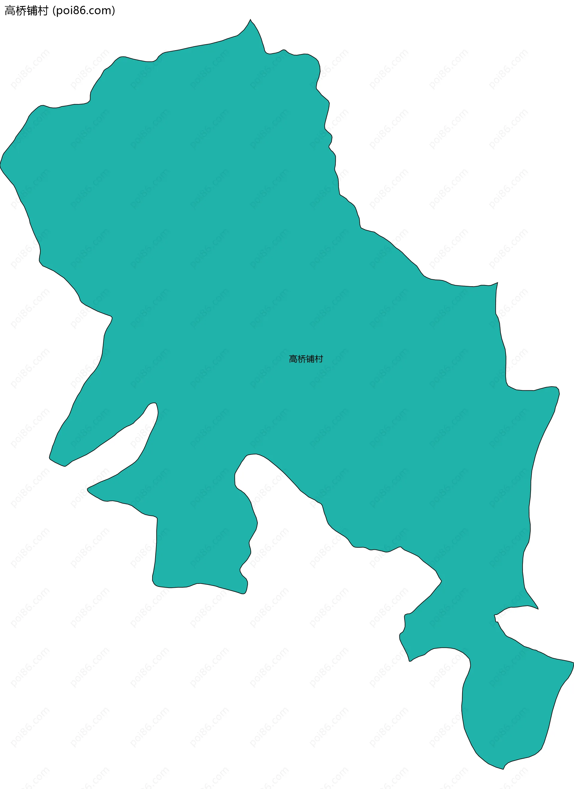 高桥铺村边界地图