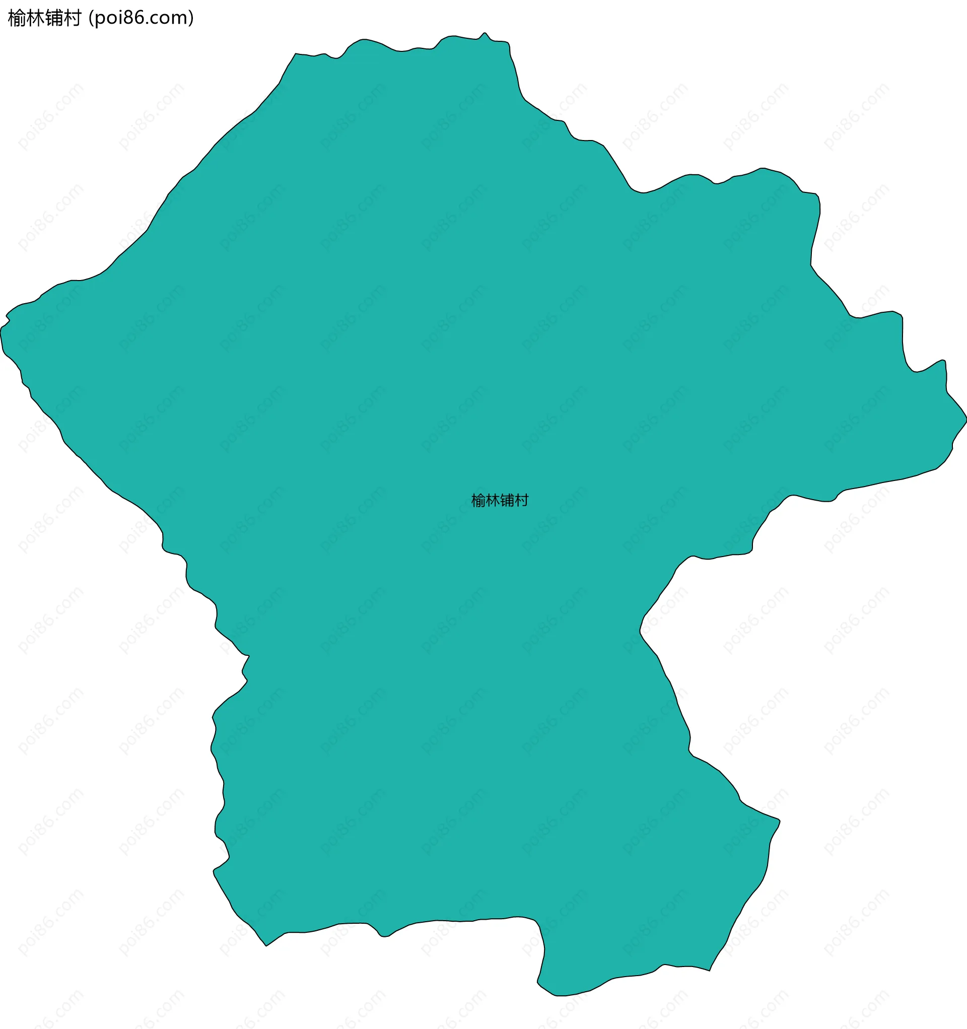 榆林铺村边界地图