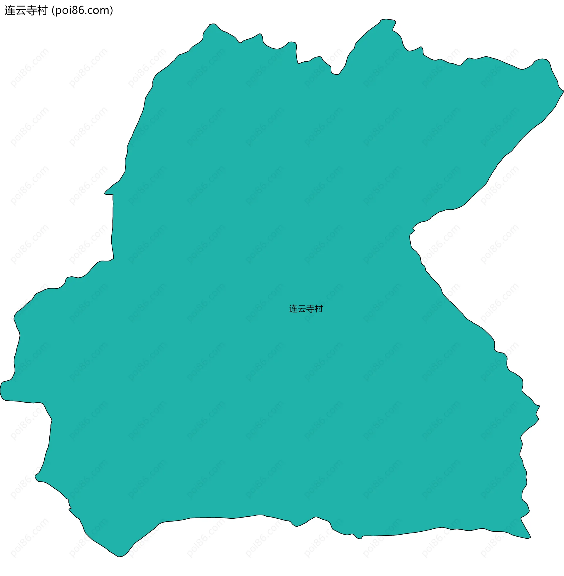 连云寺村边界地图