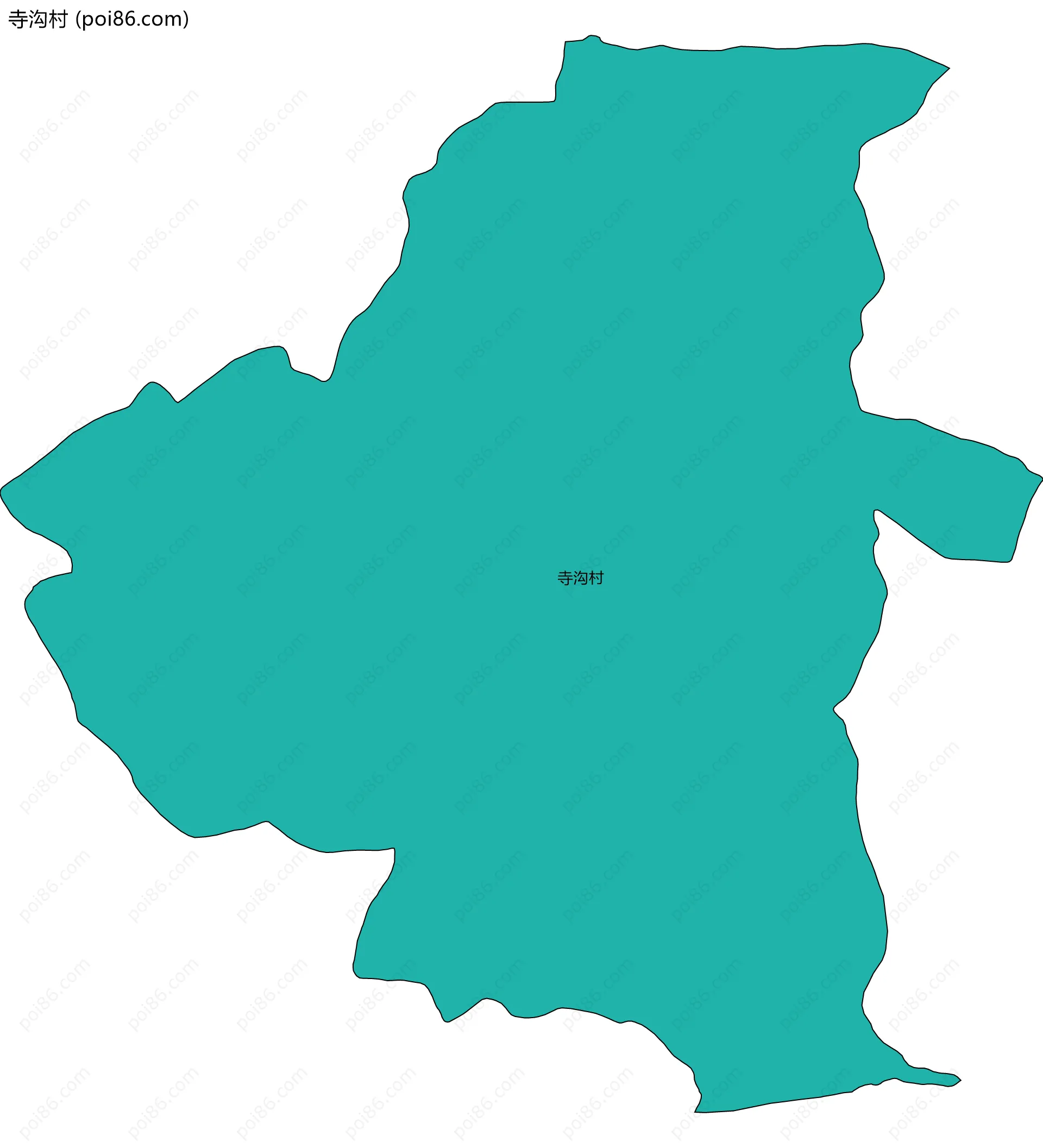 寺沟村边界地图